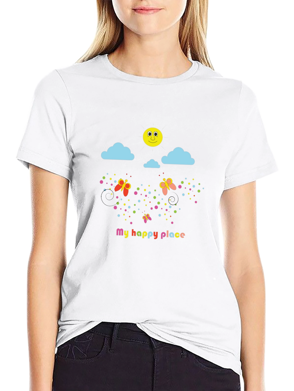 Happy Place Graphic Tee - Fun & Whimsical