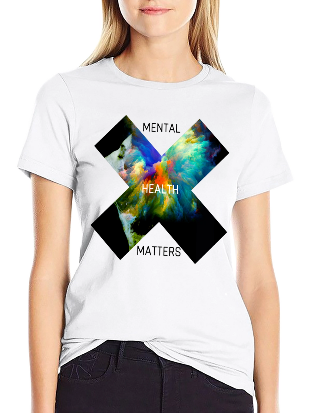 Mental Health Matters Graphic Tee - Black