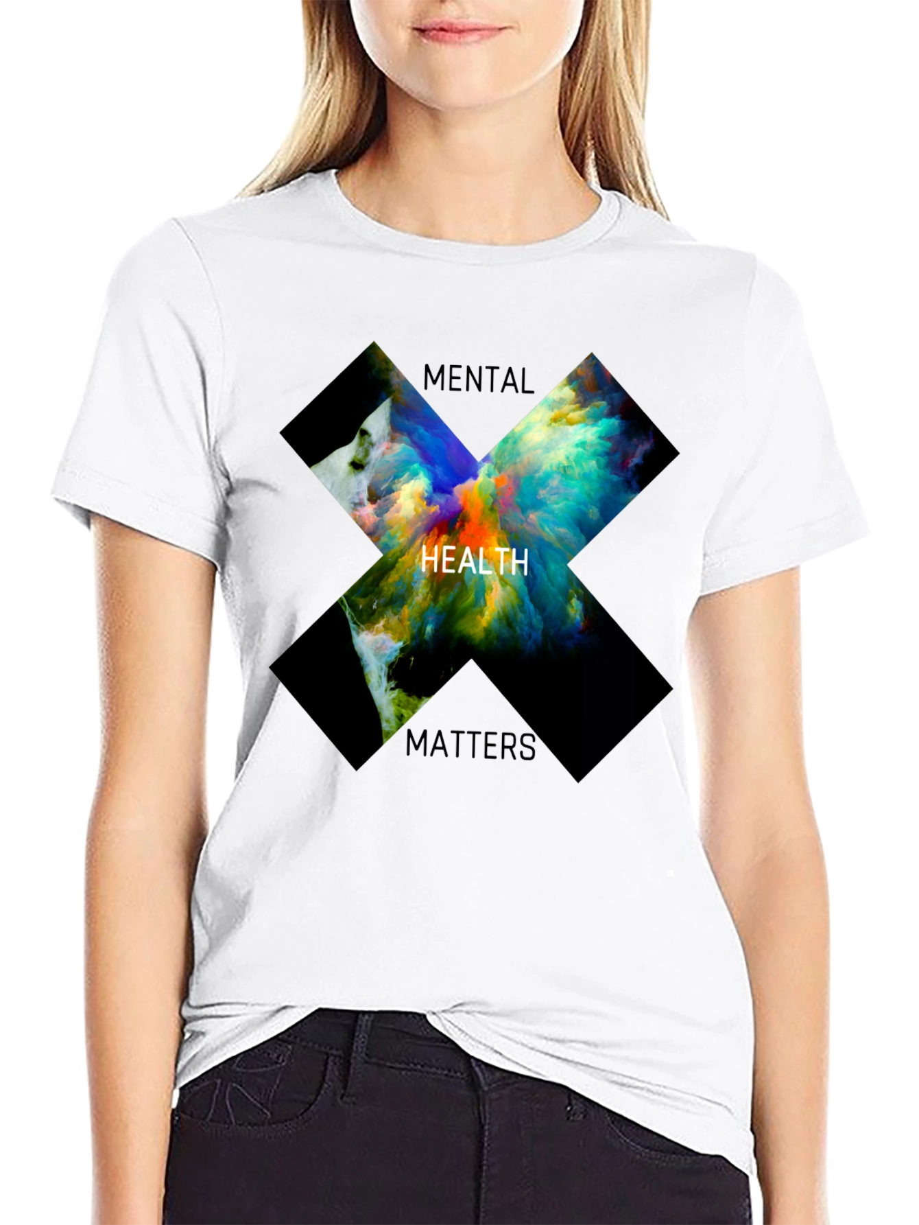 Mental Health Matters Graphic Tee - Black