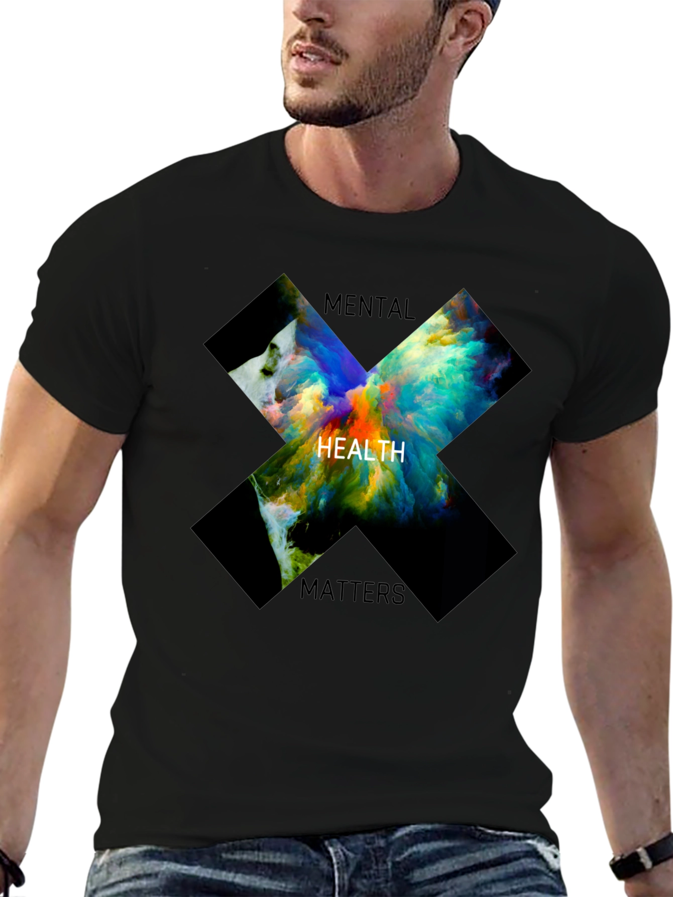 Mental Health Matters Graphic Tee - Black
