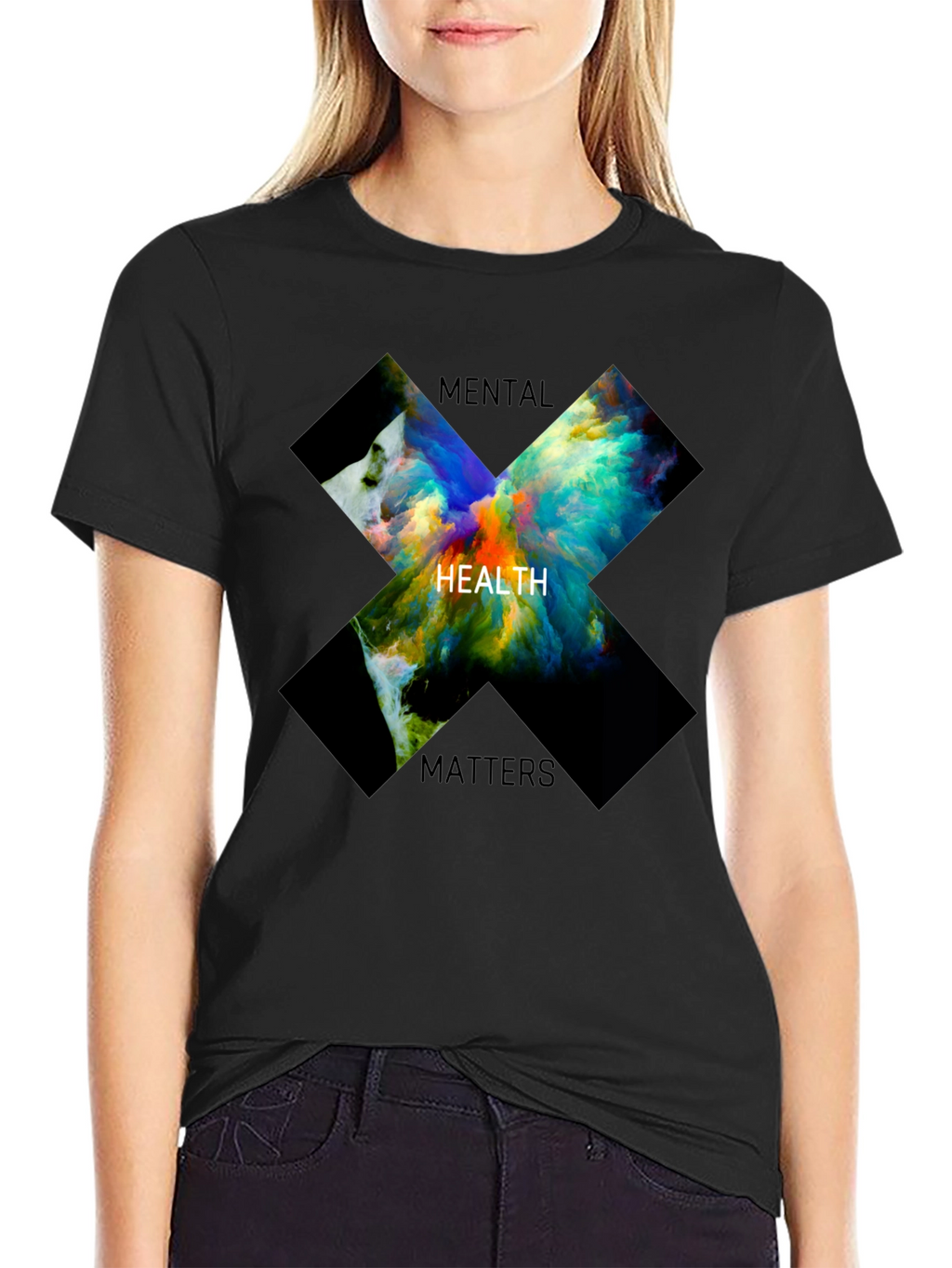 Mental Health Matters Graphic Tee - Black