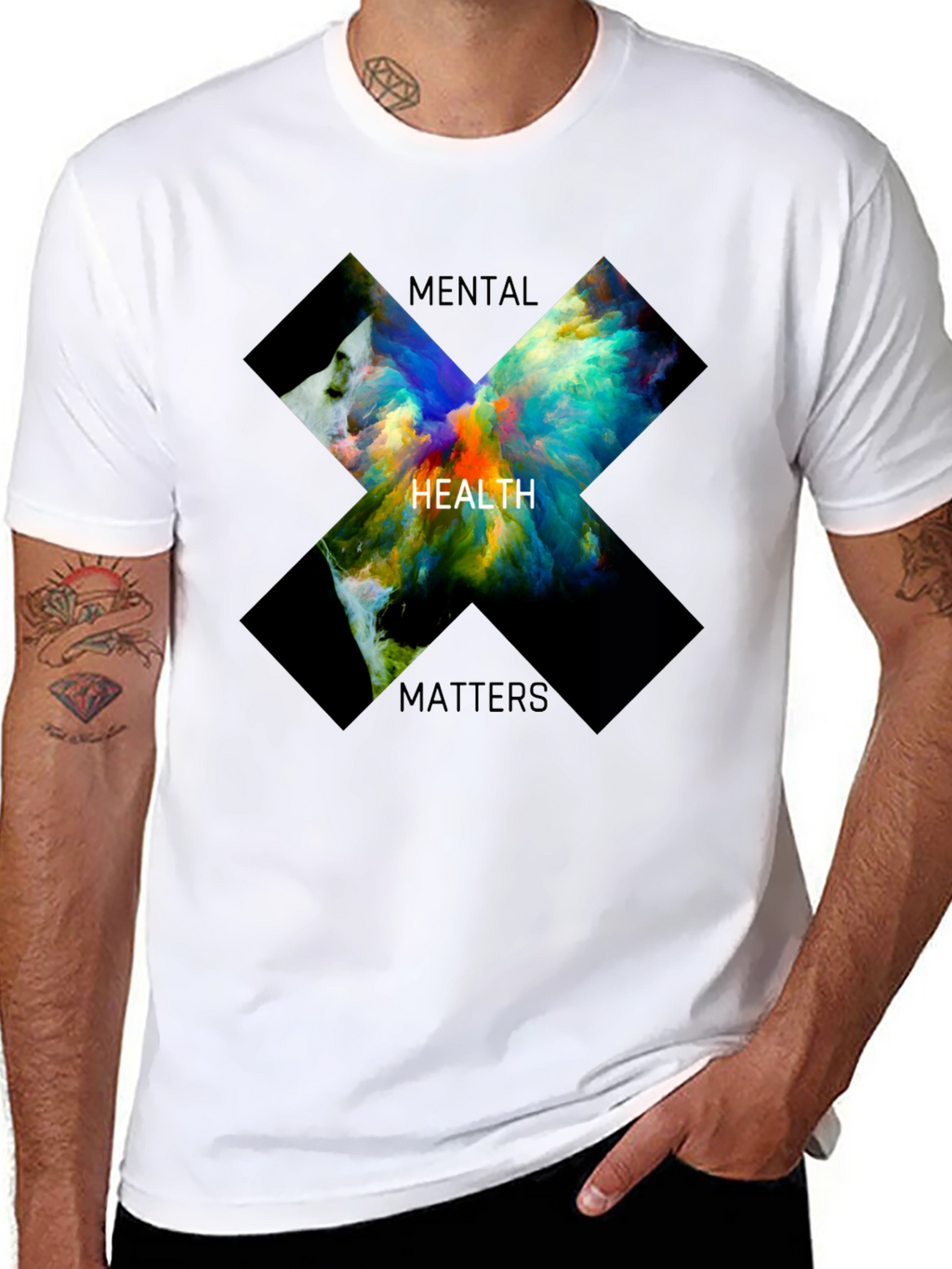 Mental Health Matters Graphic Tee - Black