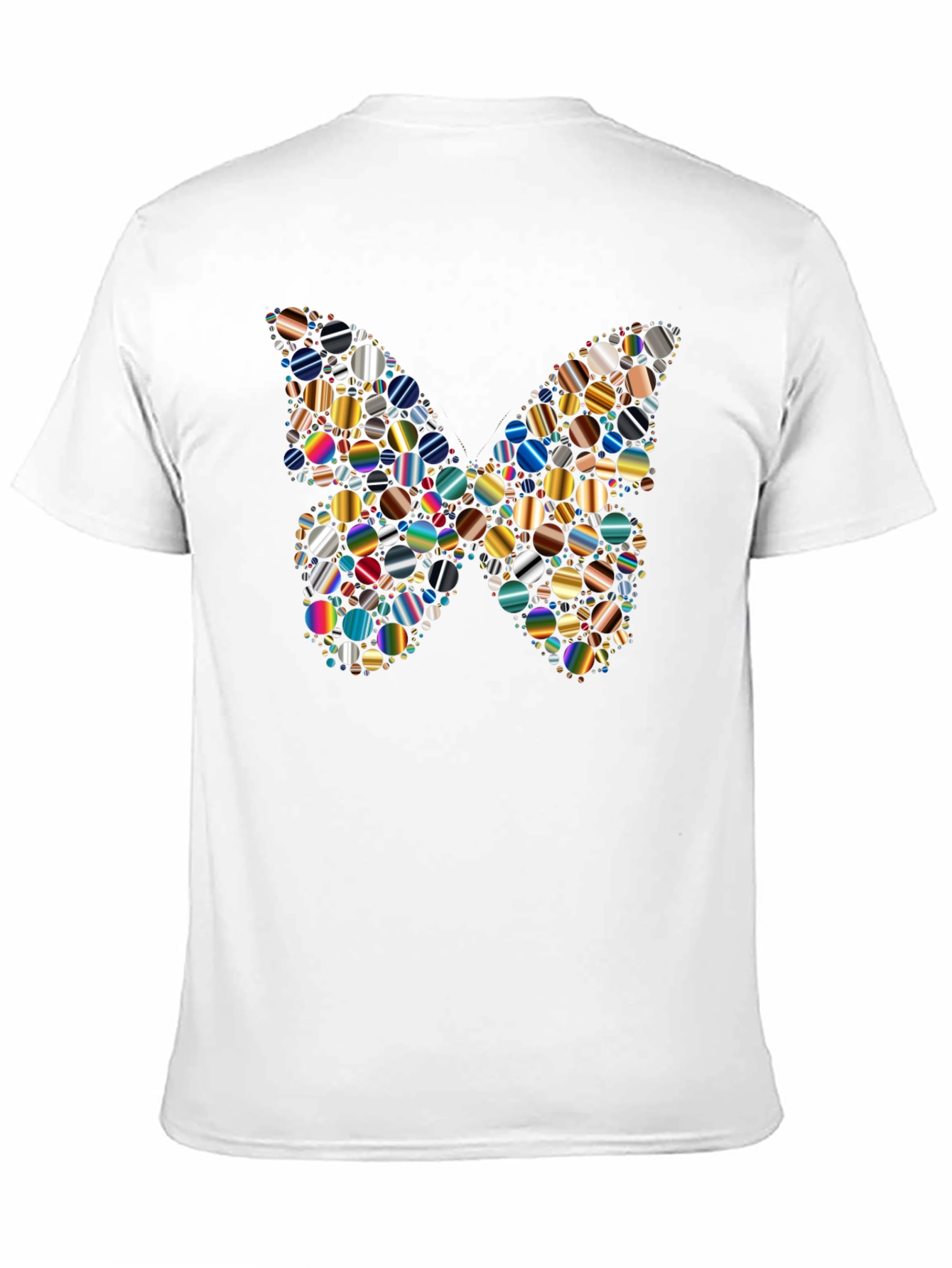 Butterfly Pattern Mens Graphic T-Shirt