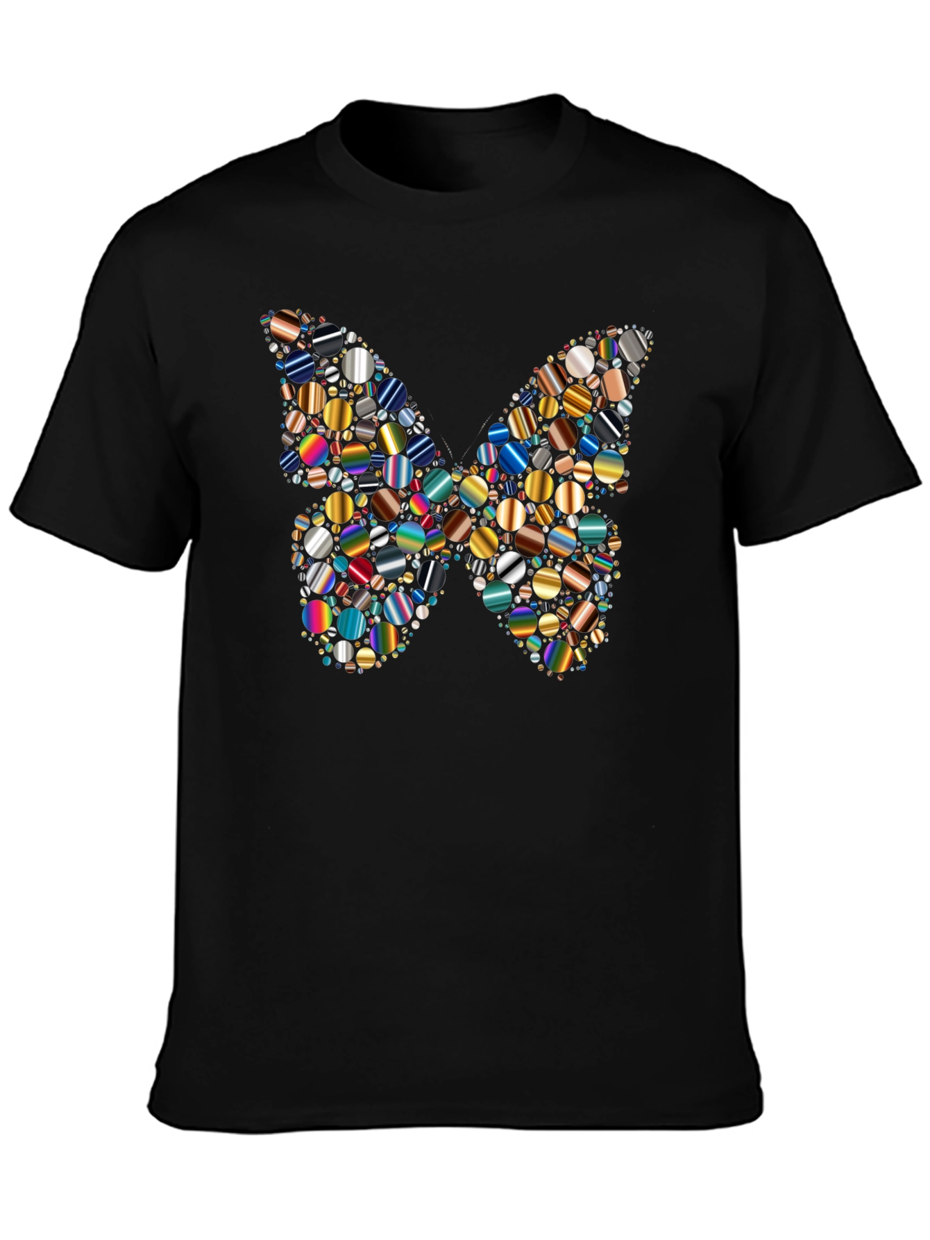 Butterfly Pattern Mens Graphic T-Shirt