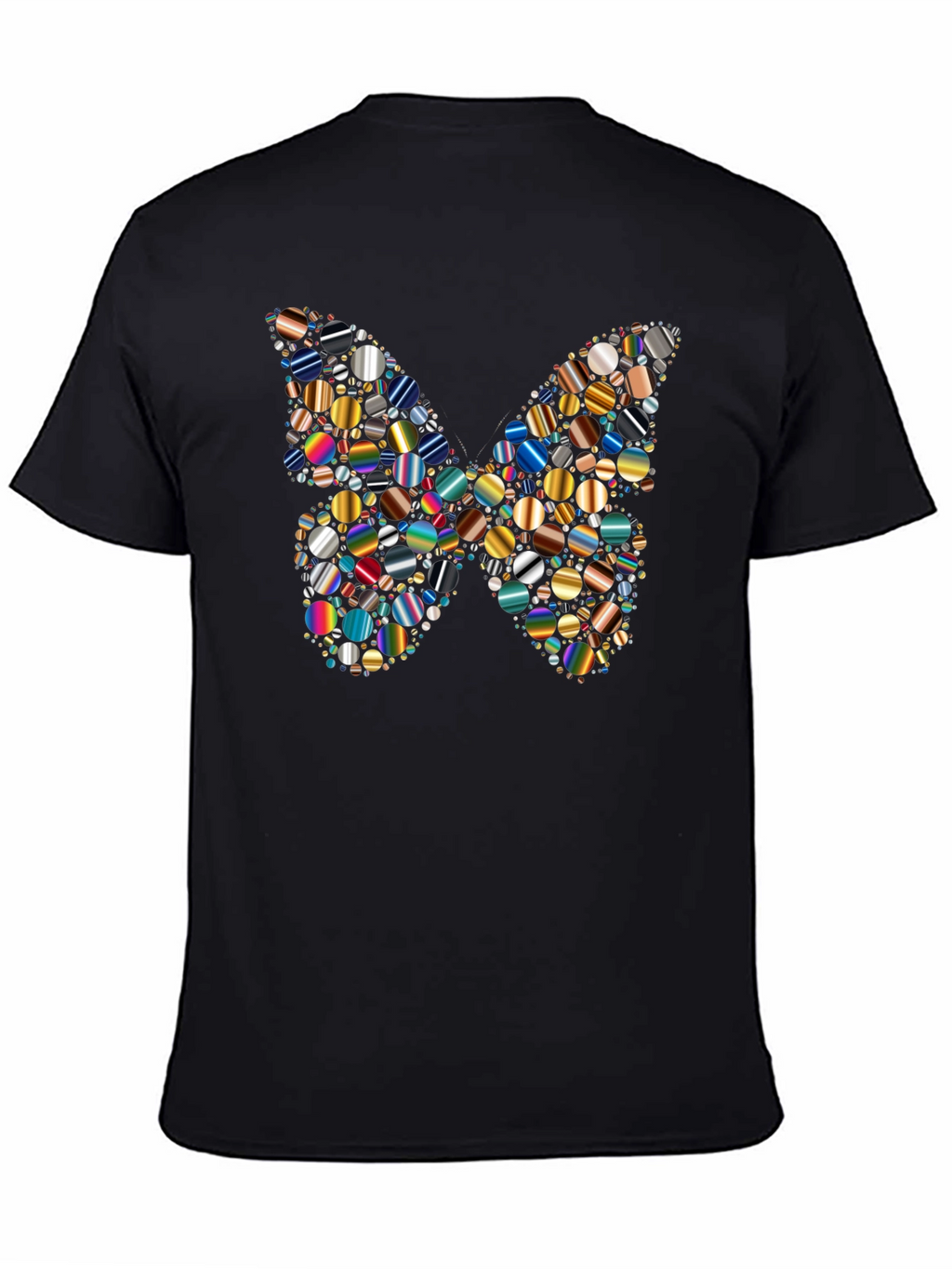 Butterfly Pattern Mens Graphic T-Shirt
