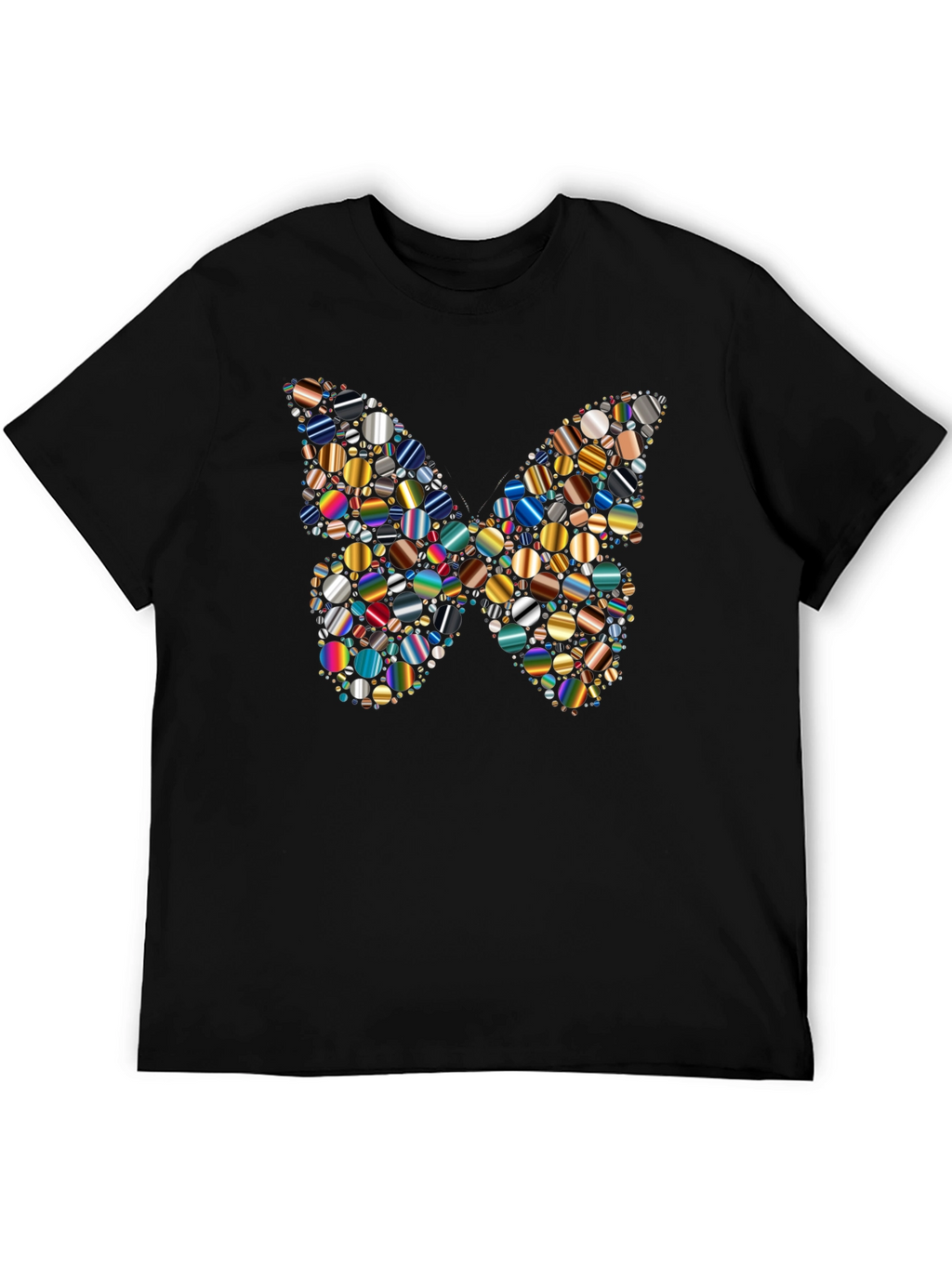 Butterfly Pattern Mens Graphic T-Shirt
