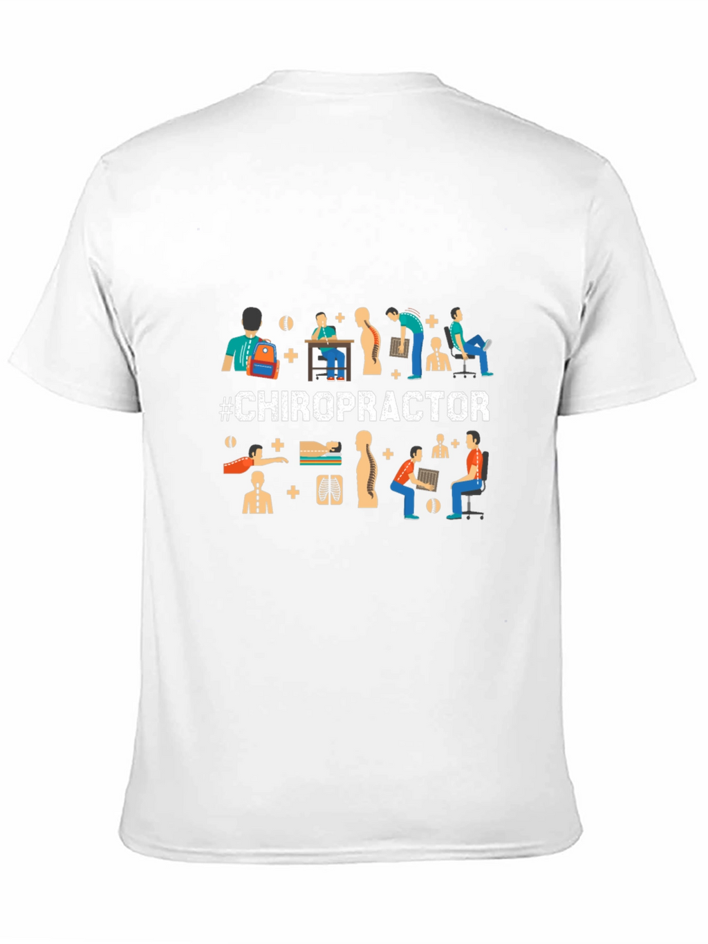 Chiropractor Graphic Tee - Black Cotton T-Shirt