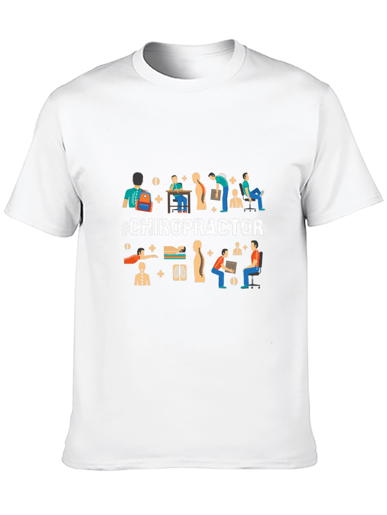Chiropractor Graphic Tee - Black Cotton T-Shirt