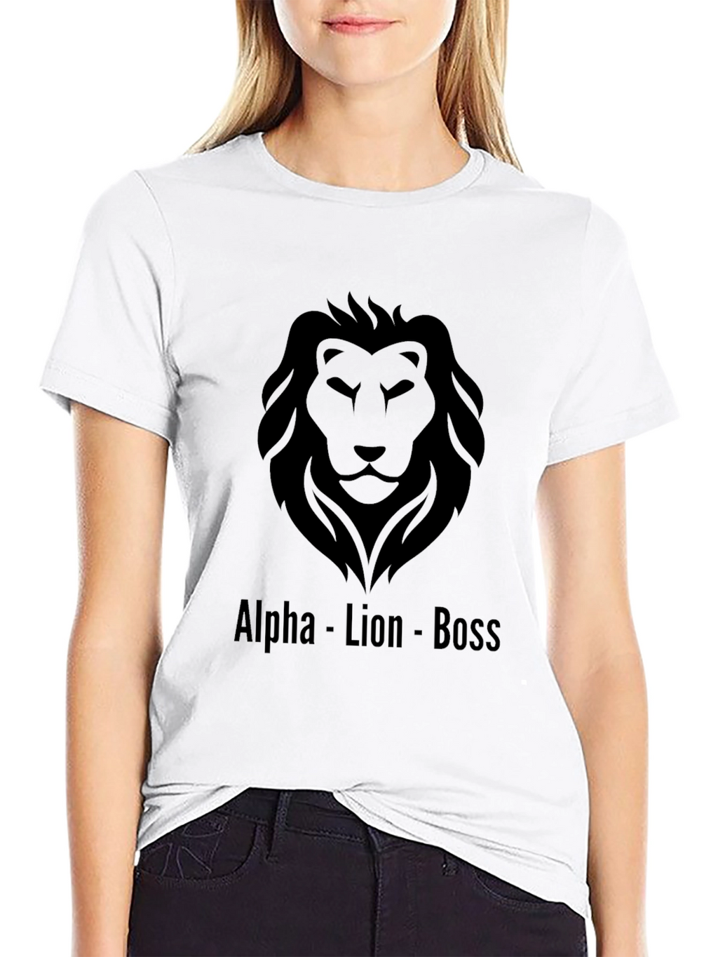 Alpha Lion Boss Graphic Tee - Black