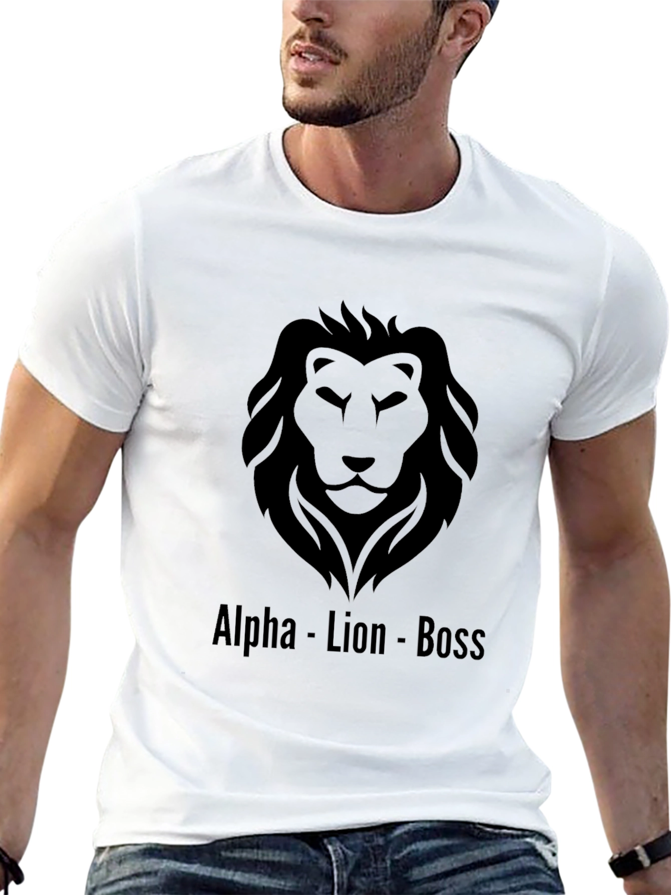 Alpha Lion Boss Graphic Tee - Black