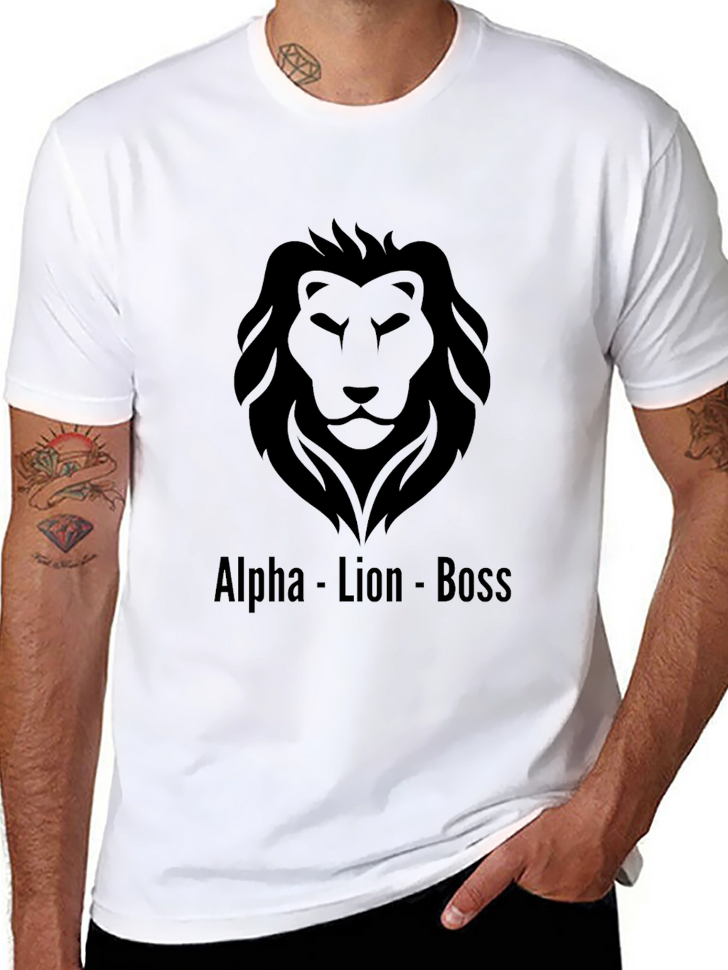 Alpha Lion Boss Graphic Tee - Black