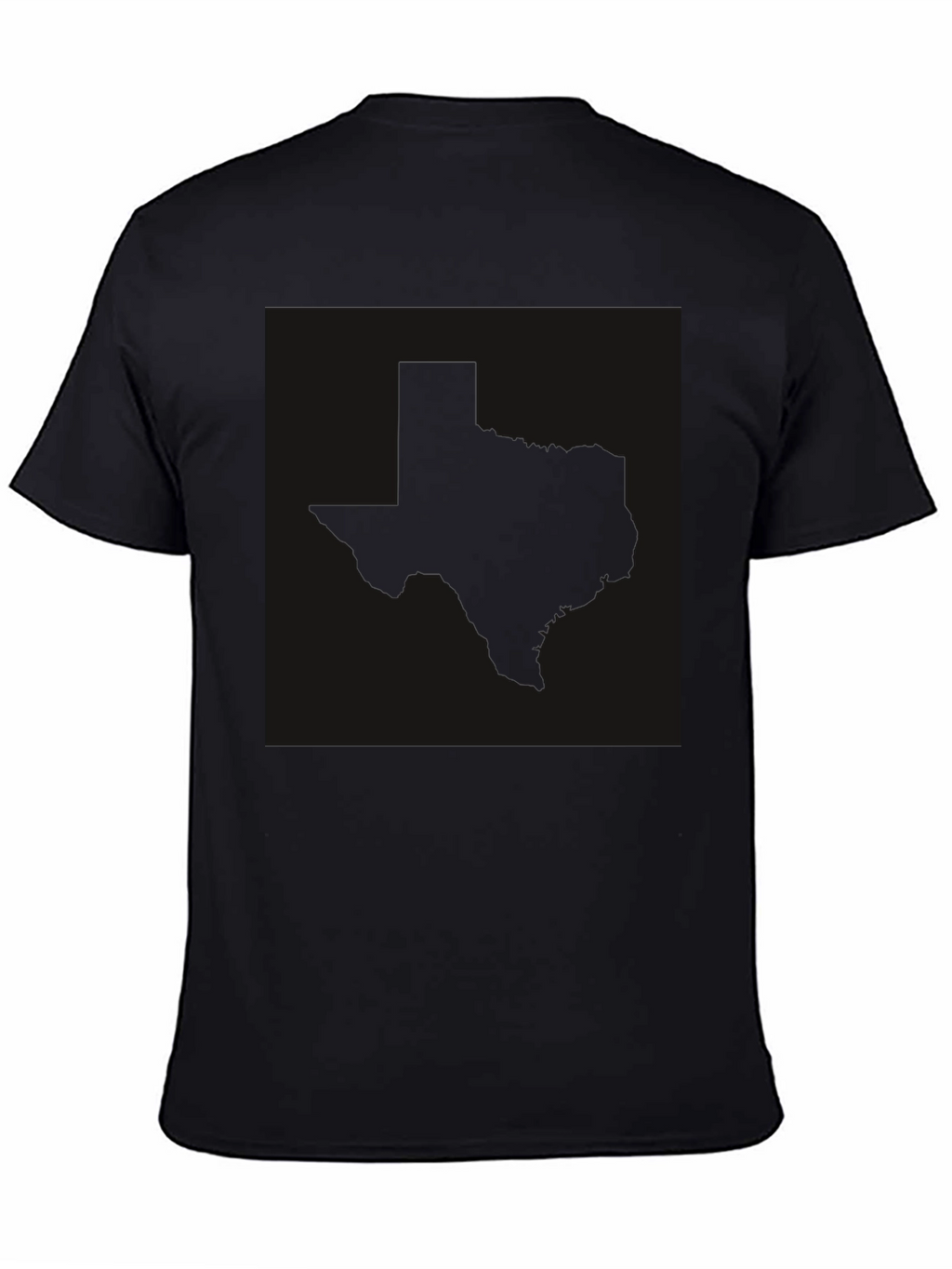 Texas Silhouette Black T-Shirt - Graphic Tee