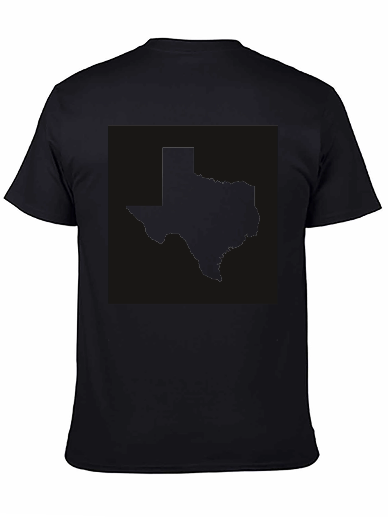 Texas Silhouette Black T-Shirt - Graphic Tee