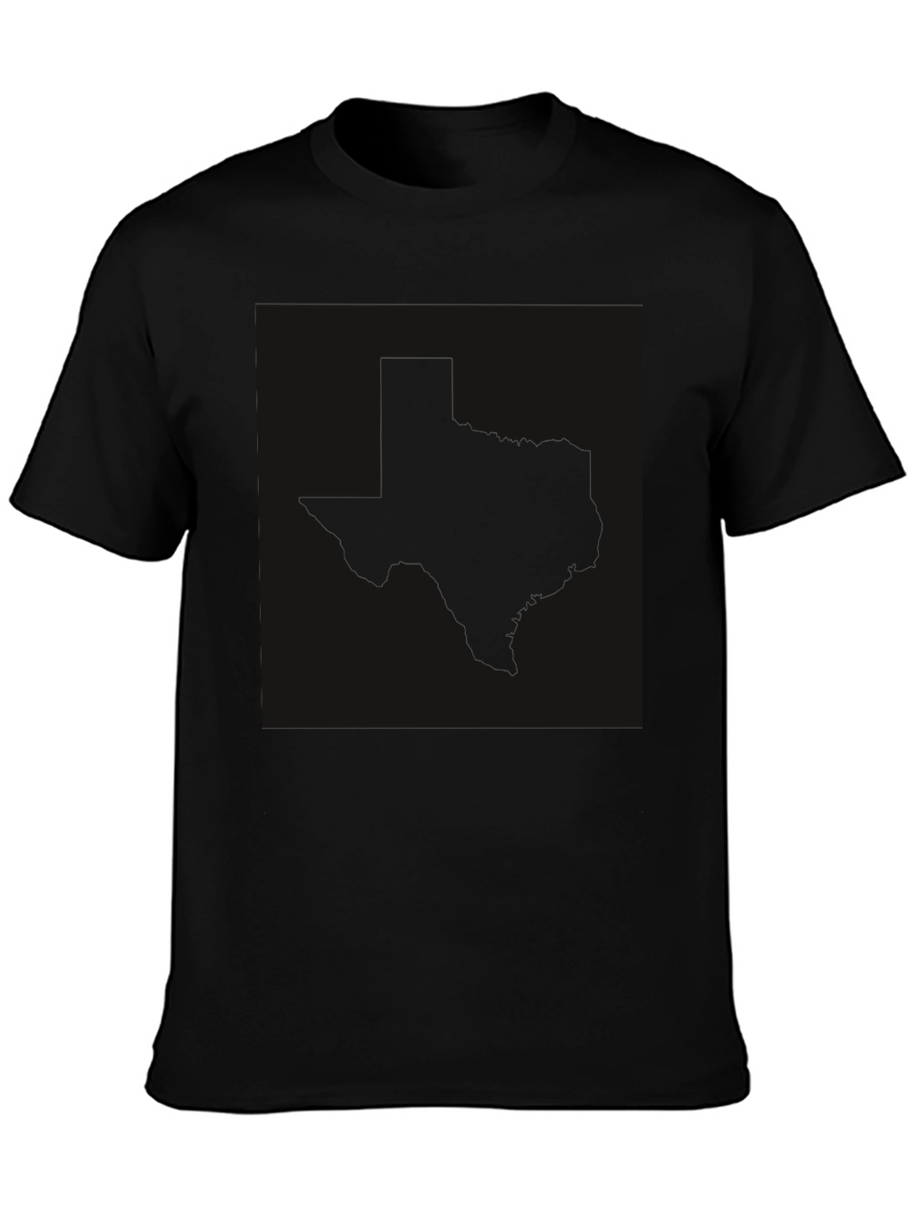 Texas Silhouette Black T-Shirt - Graphic Tee