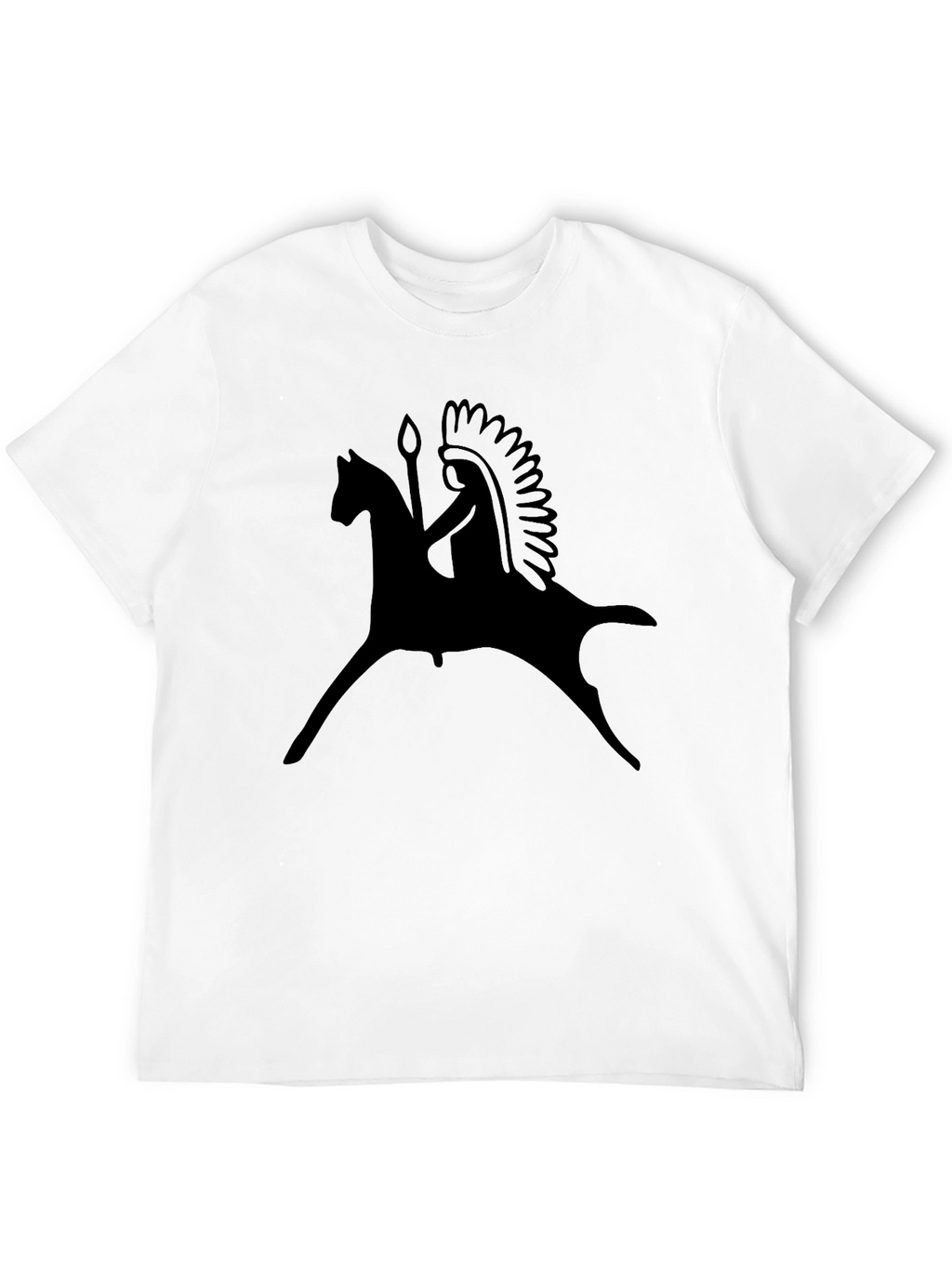Native American Rider T-Shirt - Black Graphic Tee