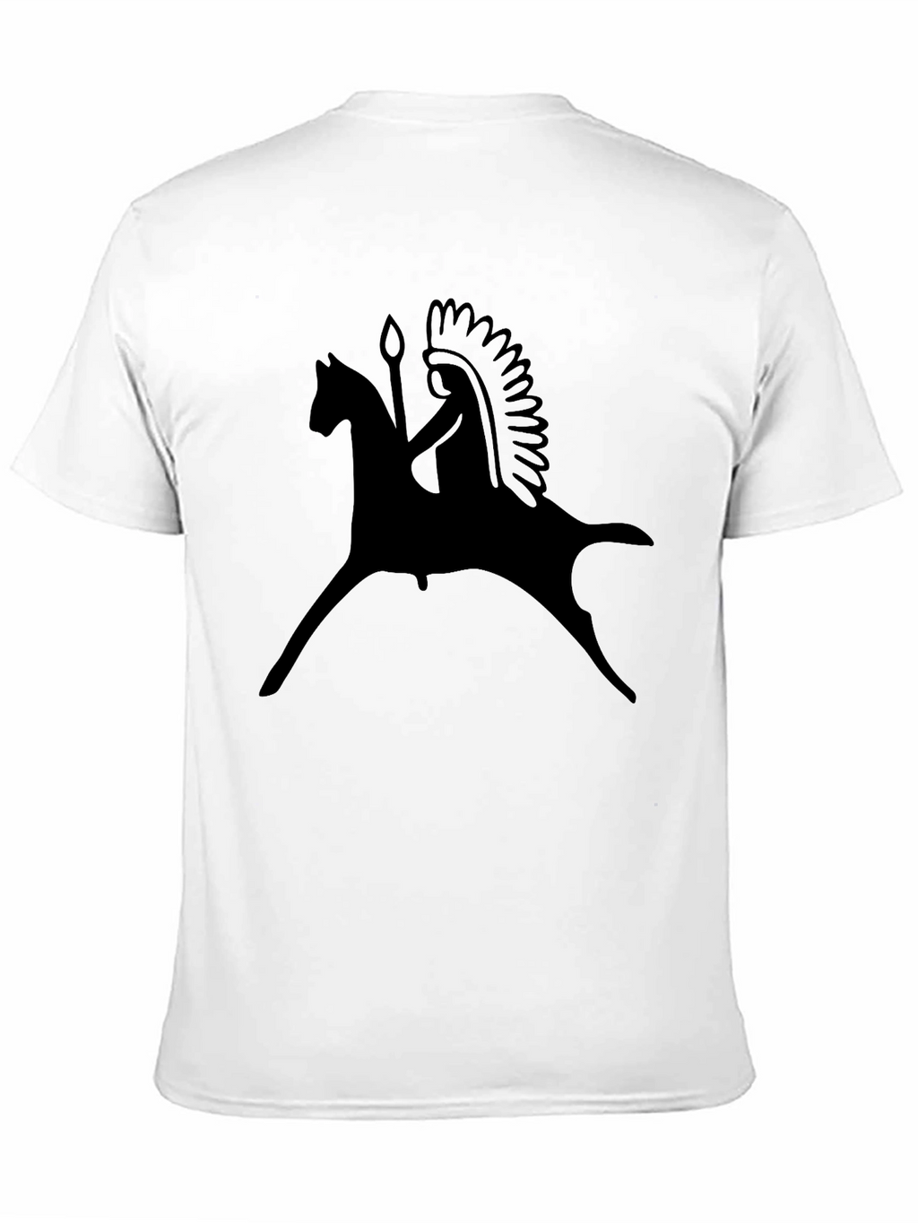 Native American Rider T-Shirt - Black Graphic Tee