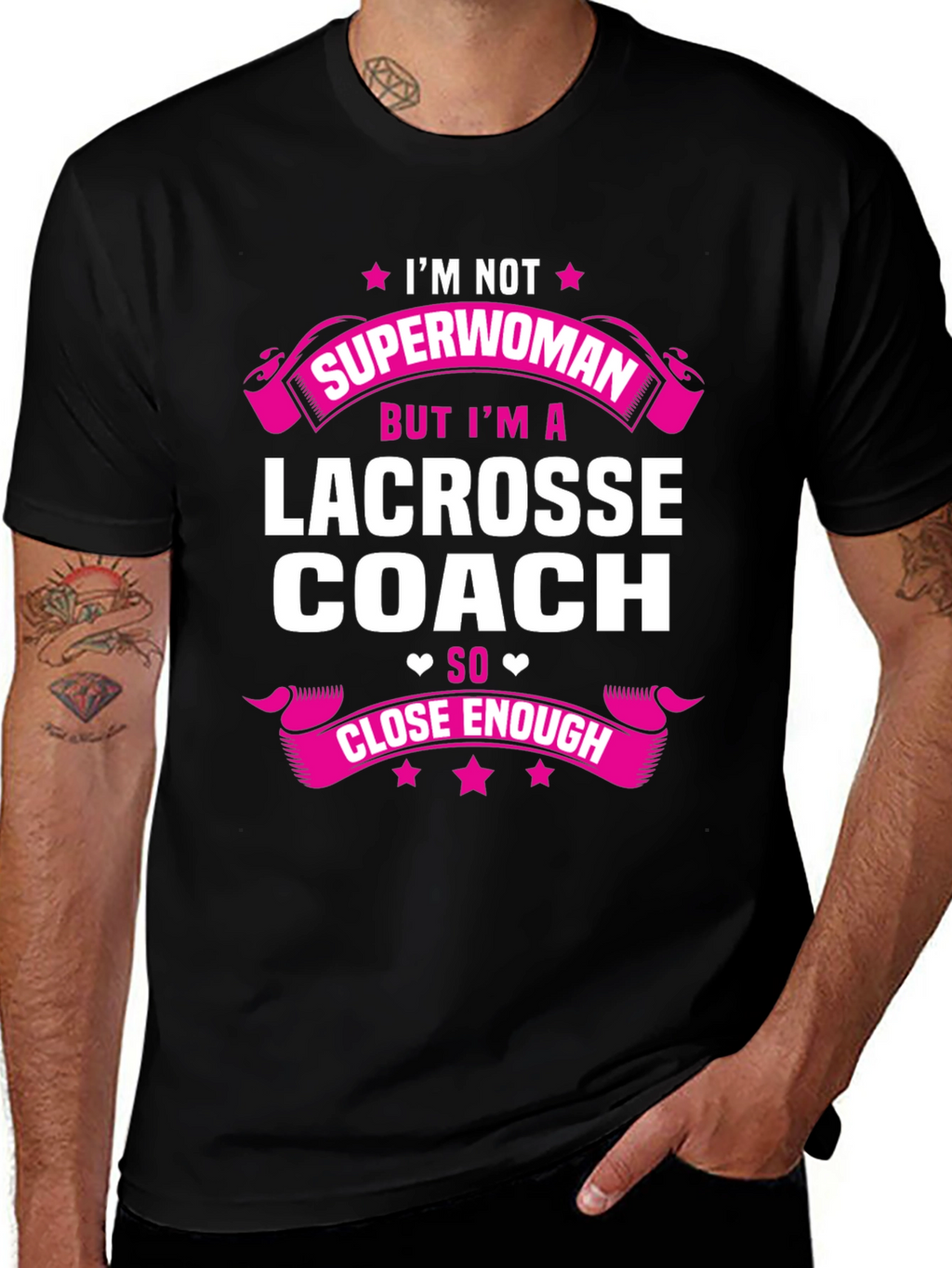 Lacrosse Coach Superwoman T-Shirt