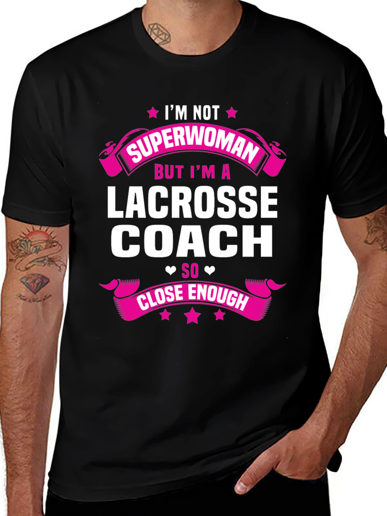Lacrosse Coach Superwoman T-Shirt