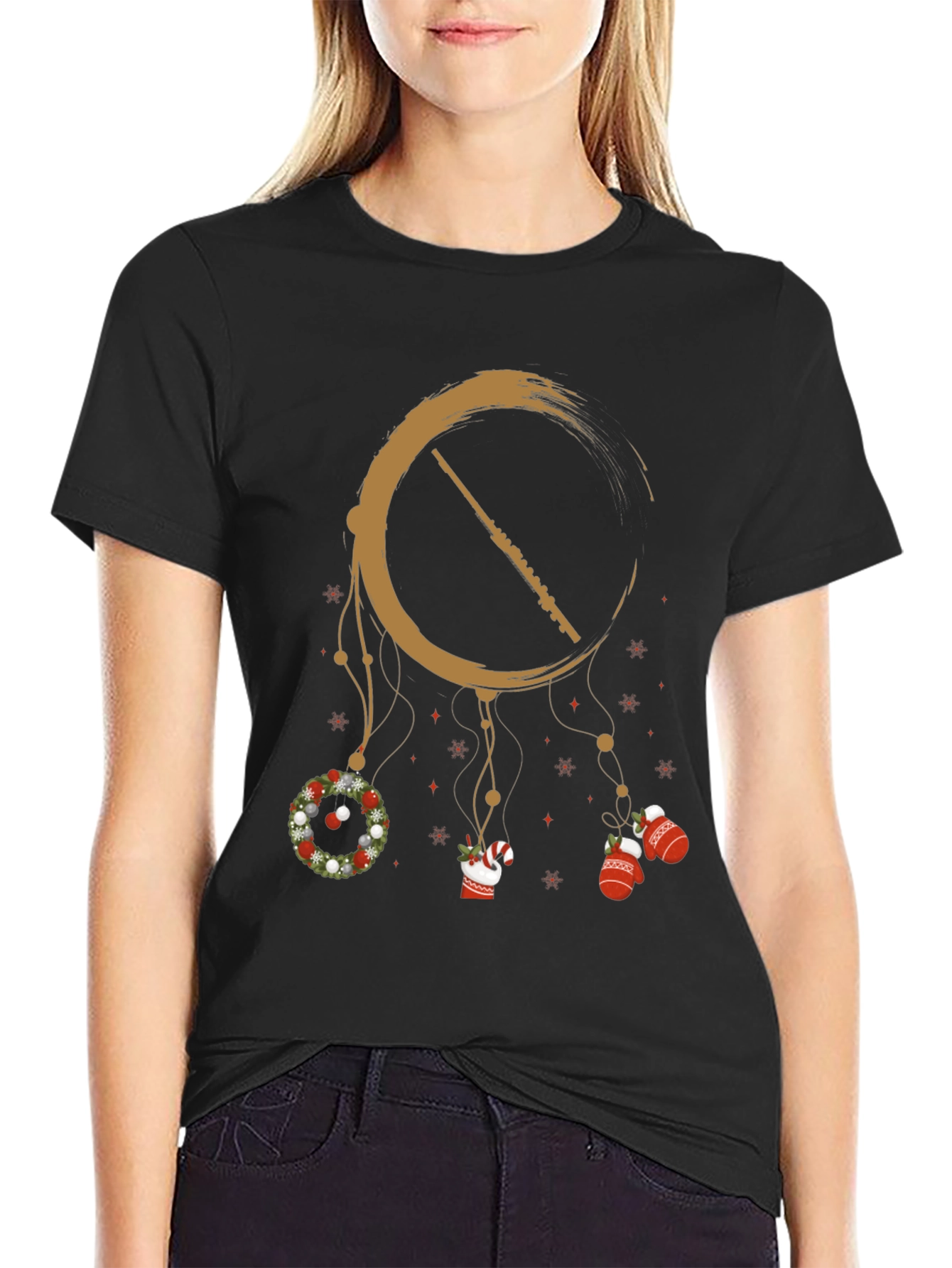 Holiday Flute Dreamcatcher Graphic Tee
