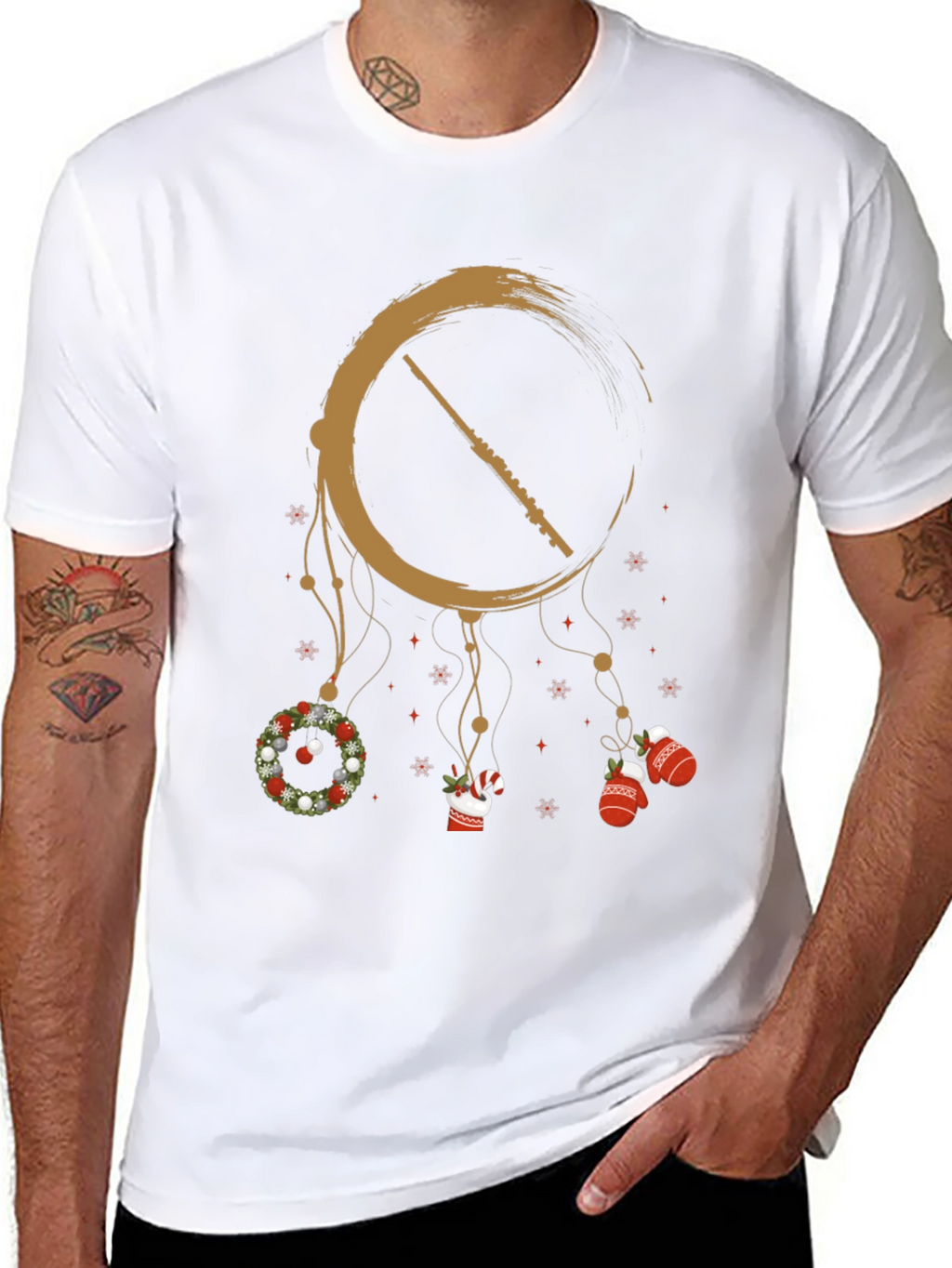 Holiday Flute Dreamcatcher Graphic Tee