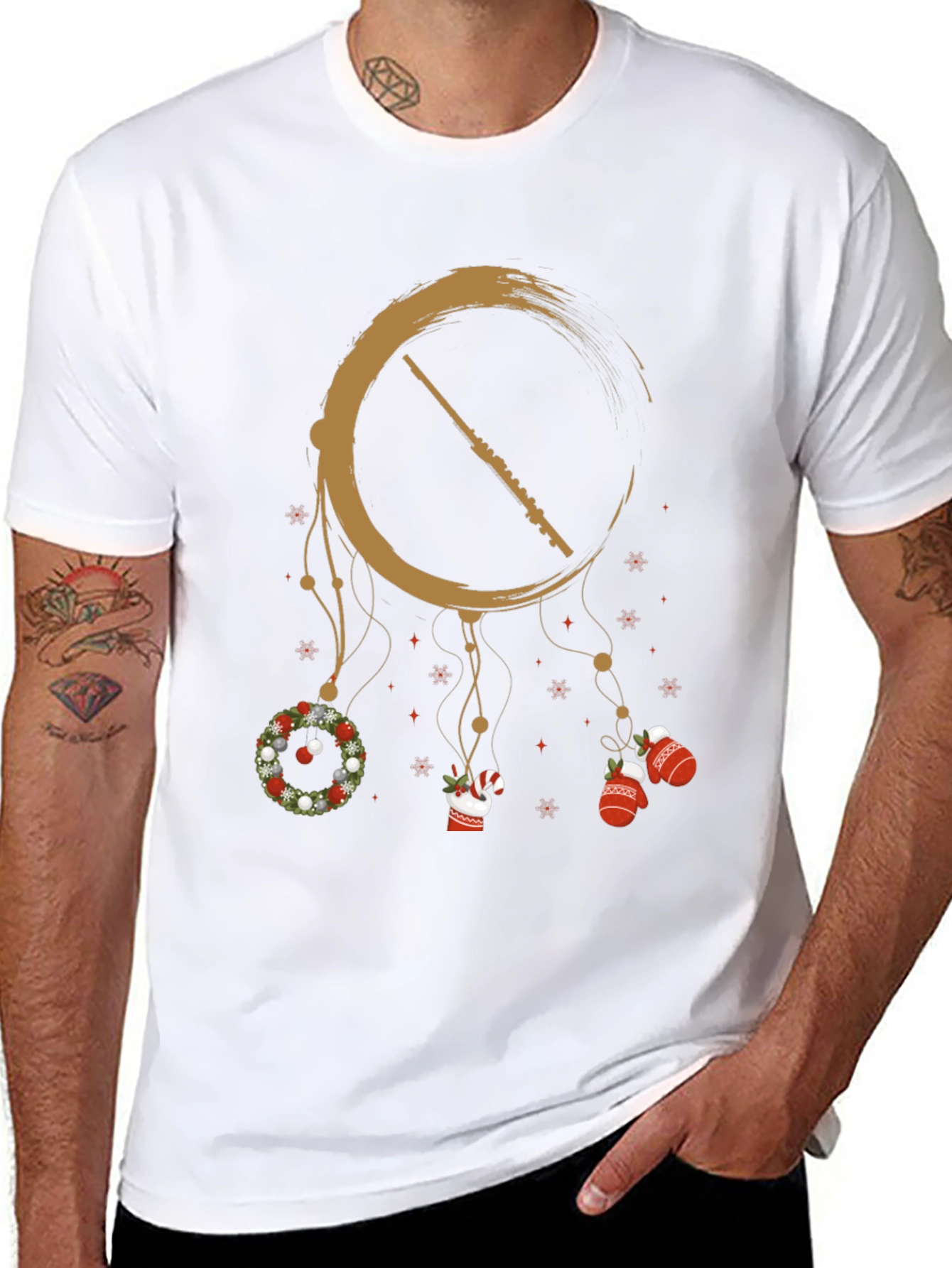 Holiday Flute Dreamcatcher Graphic Tee