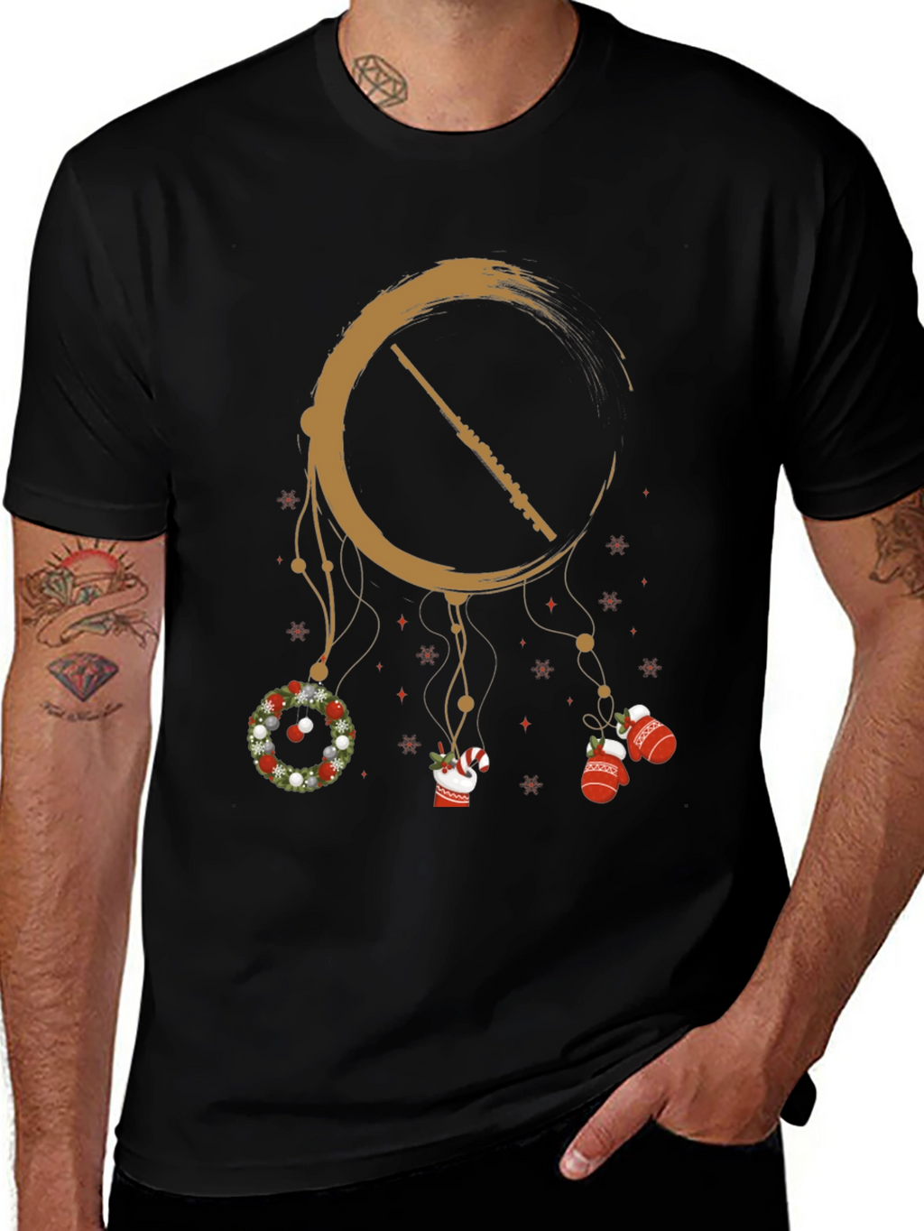 Holiday Flute Dreamcatcher Graphic Tee