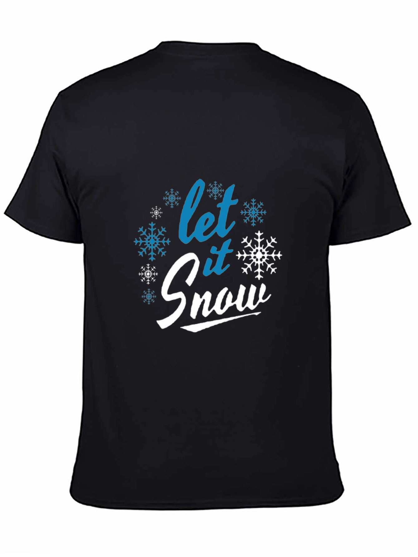 Let it Snow Black Graphic Tee