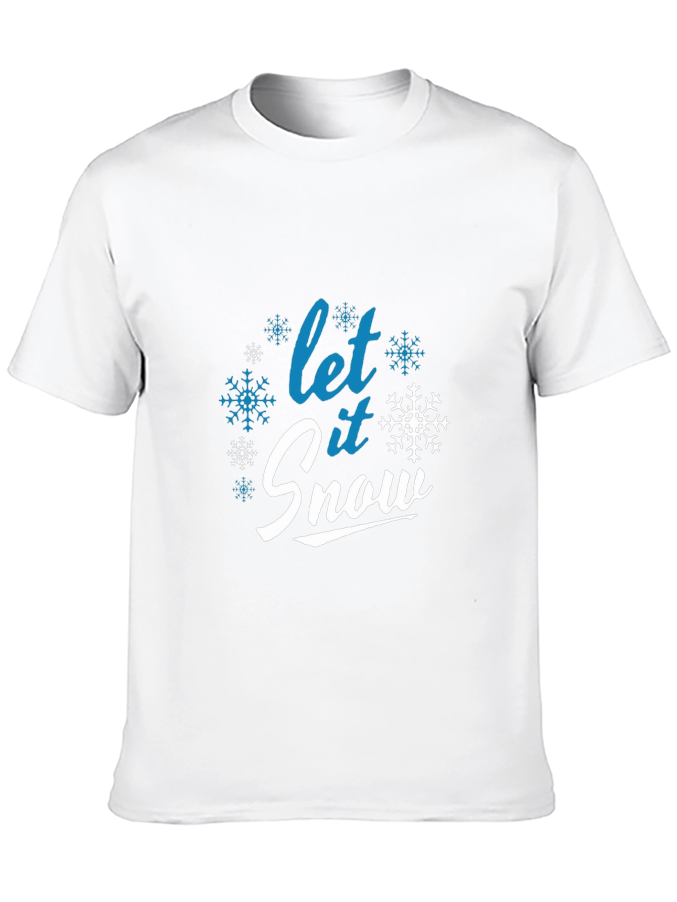 Let it Snow Black Graphic Tee