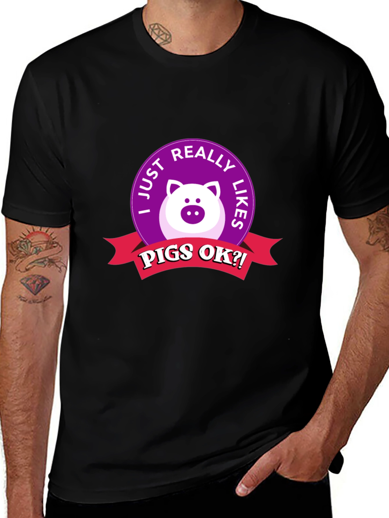 Pig Lover T-Shirt - I Just Really Like Pigs OK?!
