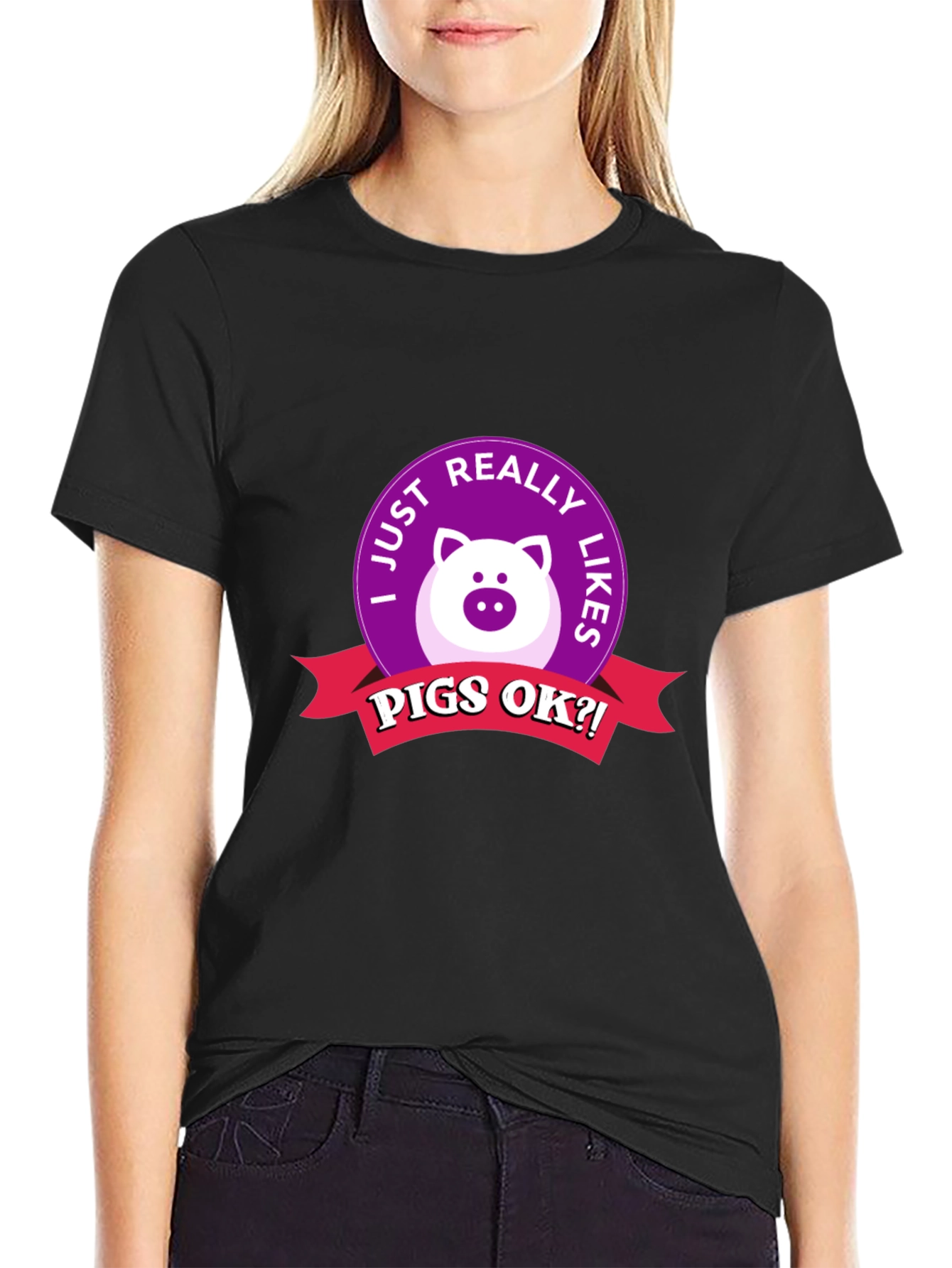 Pig Lover T-Shirt - I Just Really Like Pigs OK?!