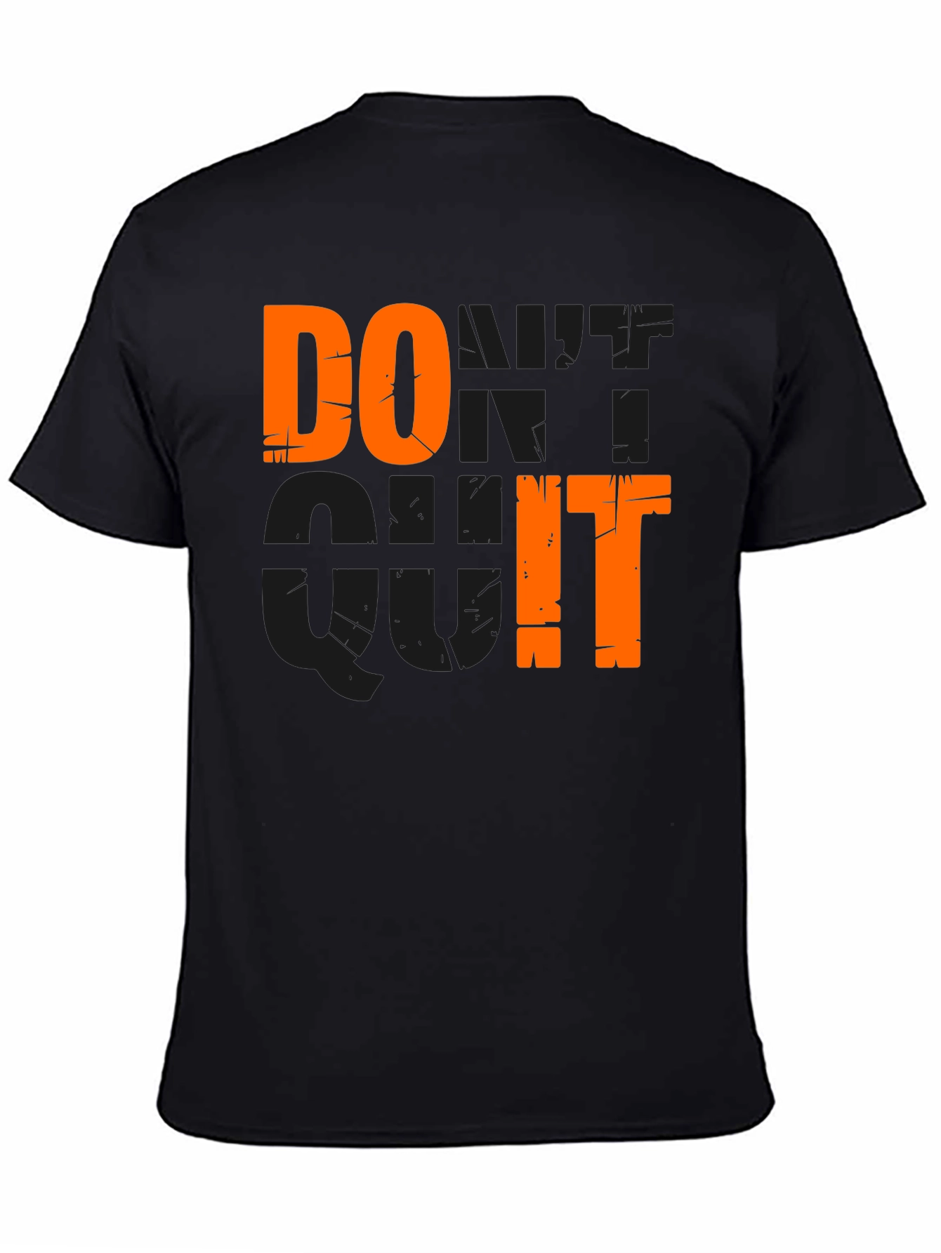 Do It Motivational Graphic Black T-Shirt