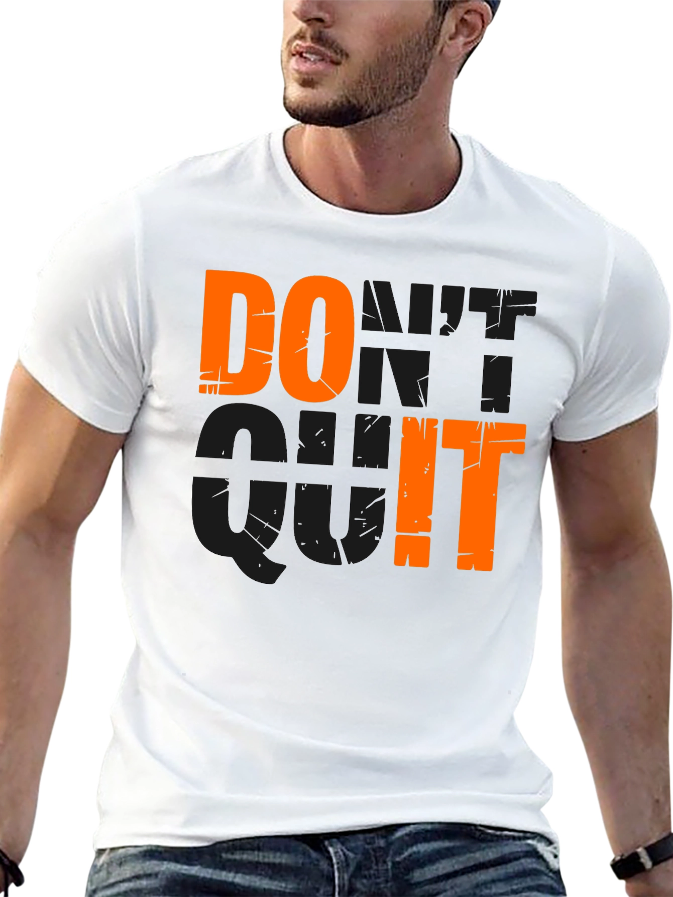 Do It Motivational Graphic Black T-Shirt