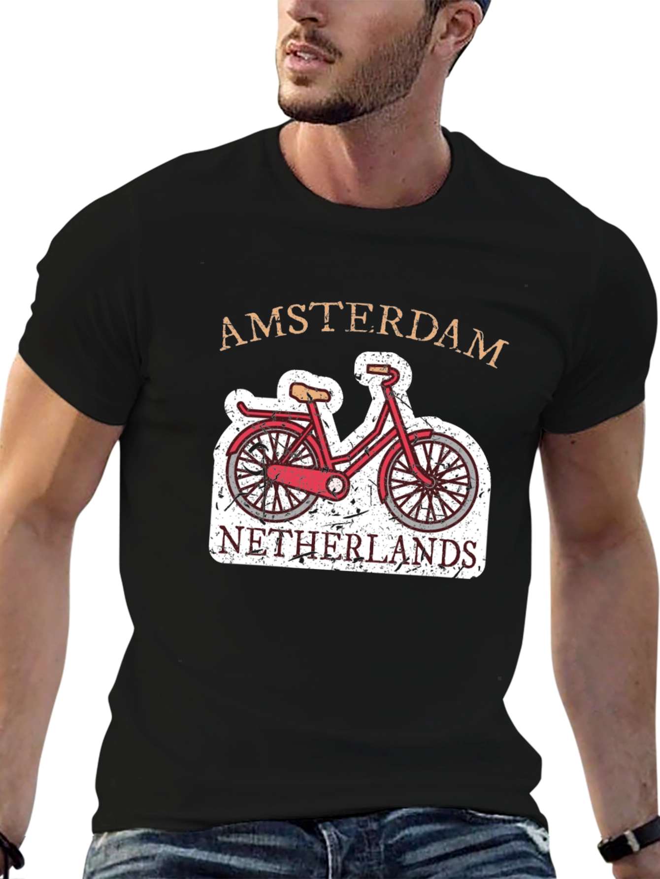 Amsterdam Netherlands Bicycle T-Shirt