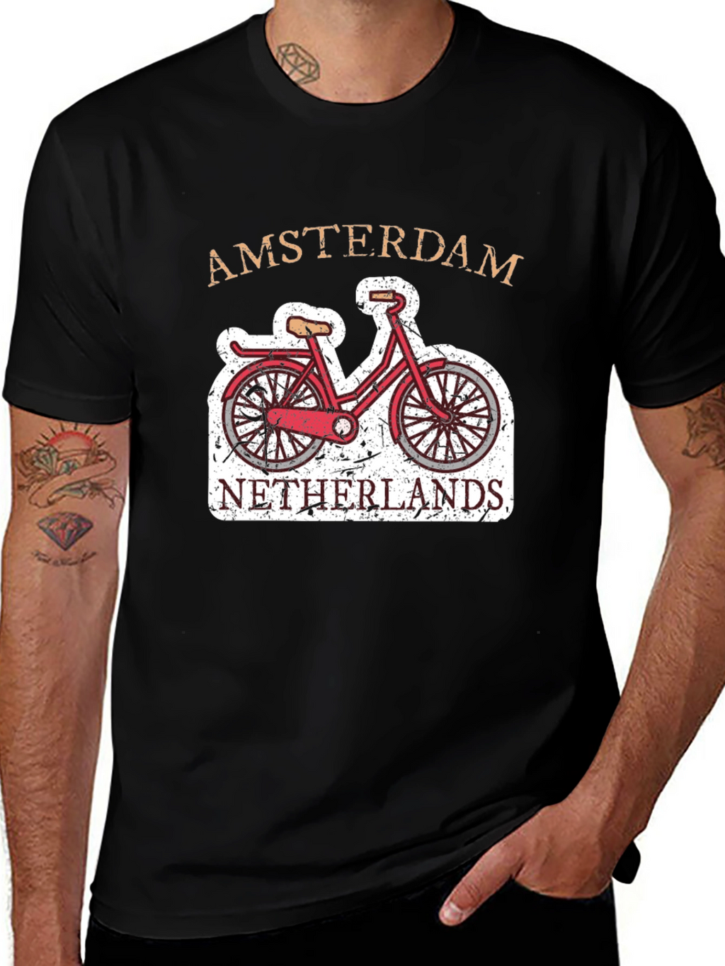 Amsterdam Netherlands Bicycle T-Shirt