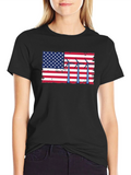 American Flag Wind Turbine Graphic Tee