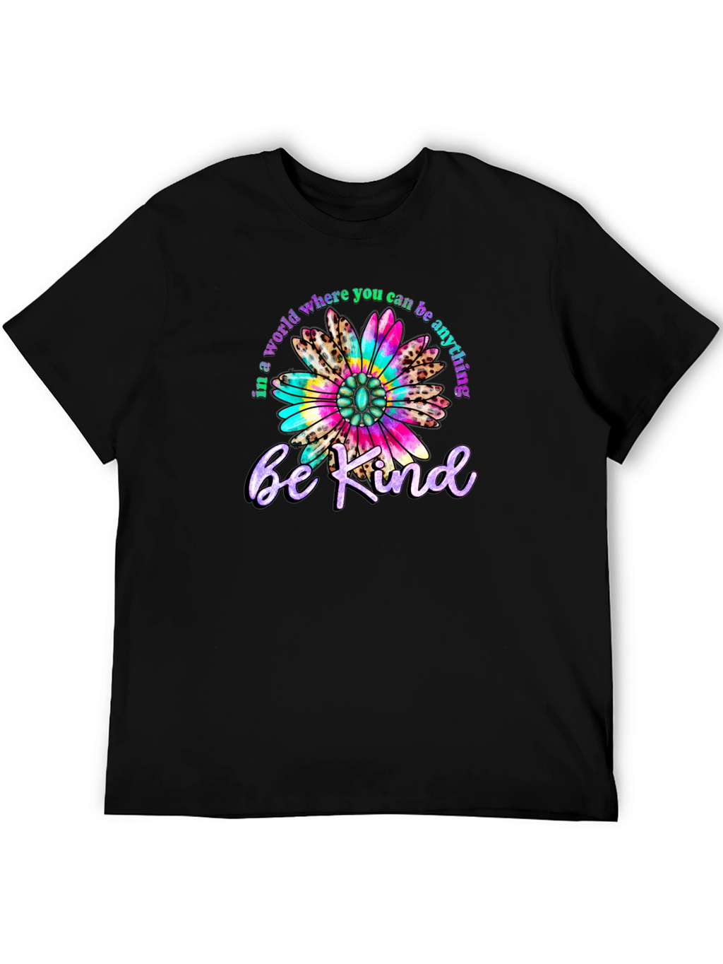 Be Kind T-Shirt - Floral Design