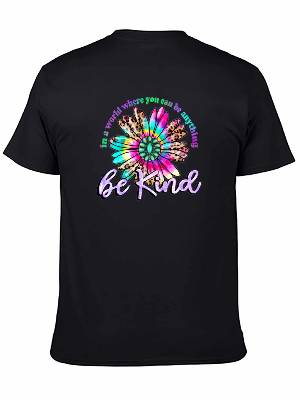 Be Kind T-Shirt - Floral Design