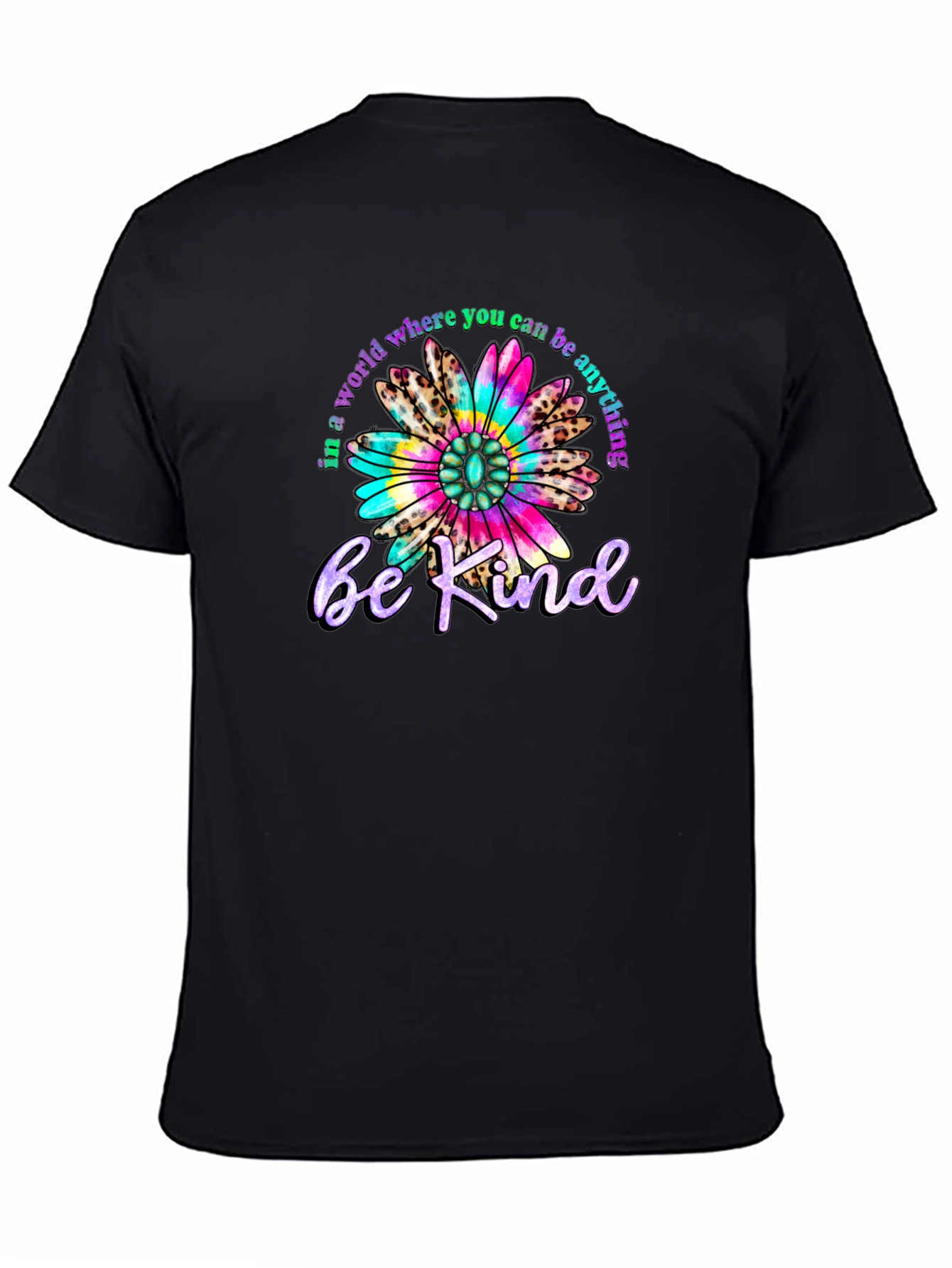 Be Kind T-Shirt - Floral Design