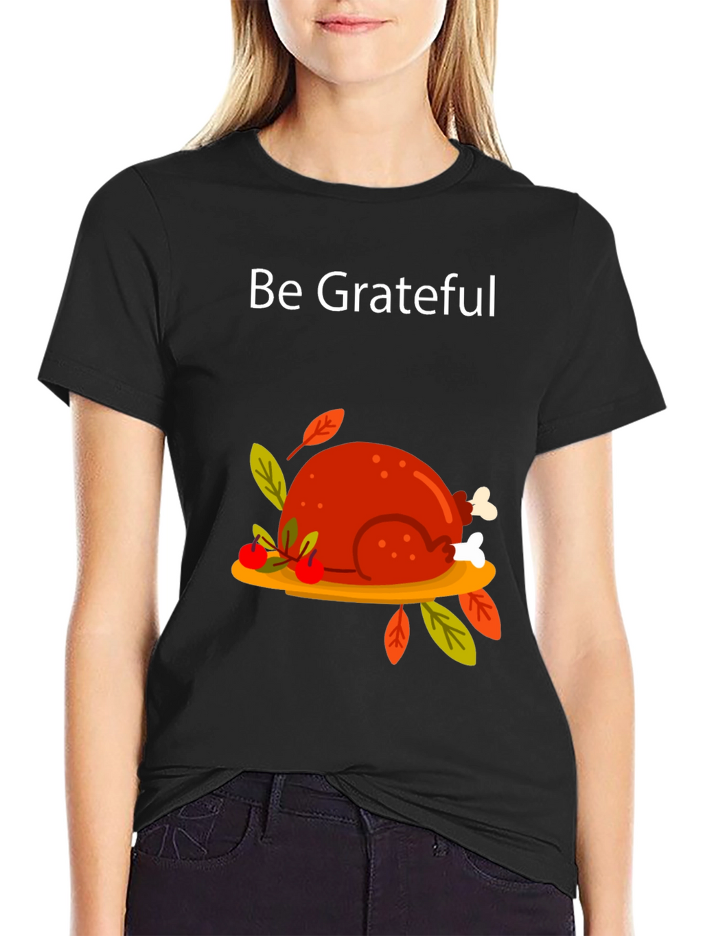 Be Grateful Thanksgiving Turkey T-Shirt