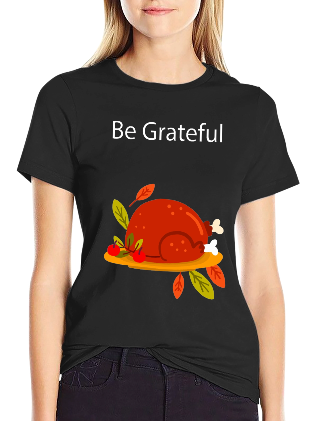 Be Grateful Thanksgiving Turkey T-Shirt