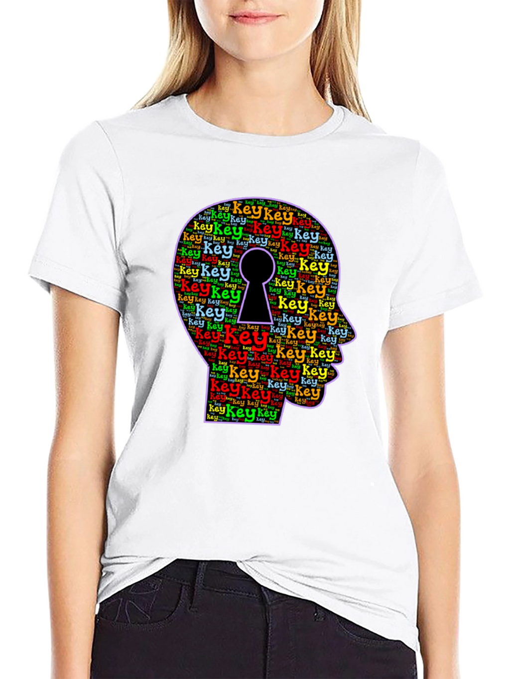 Key Head Graphic T-Shirt