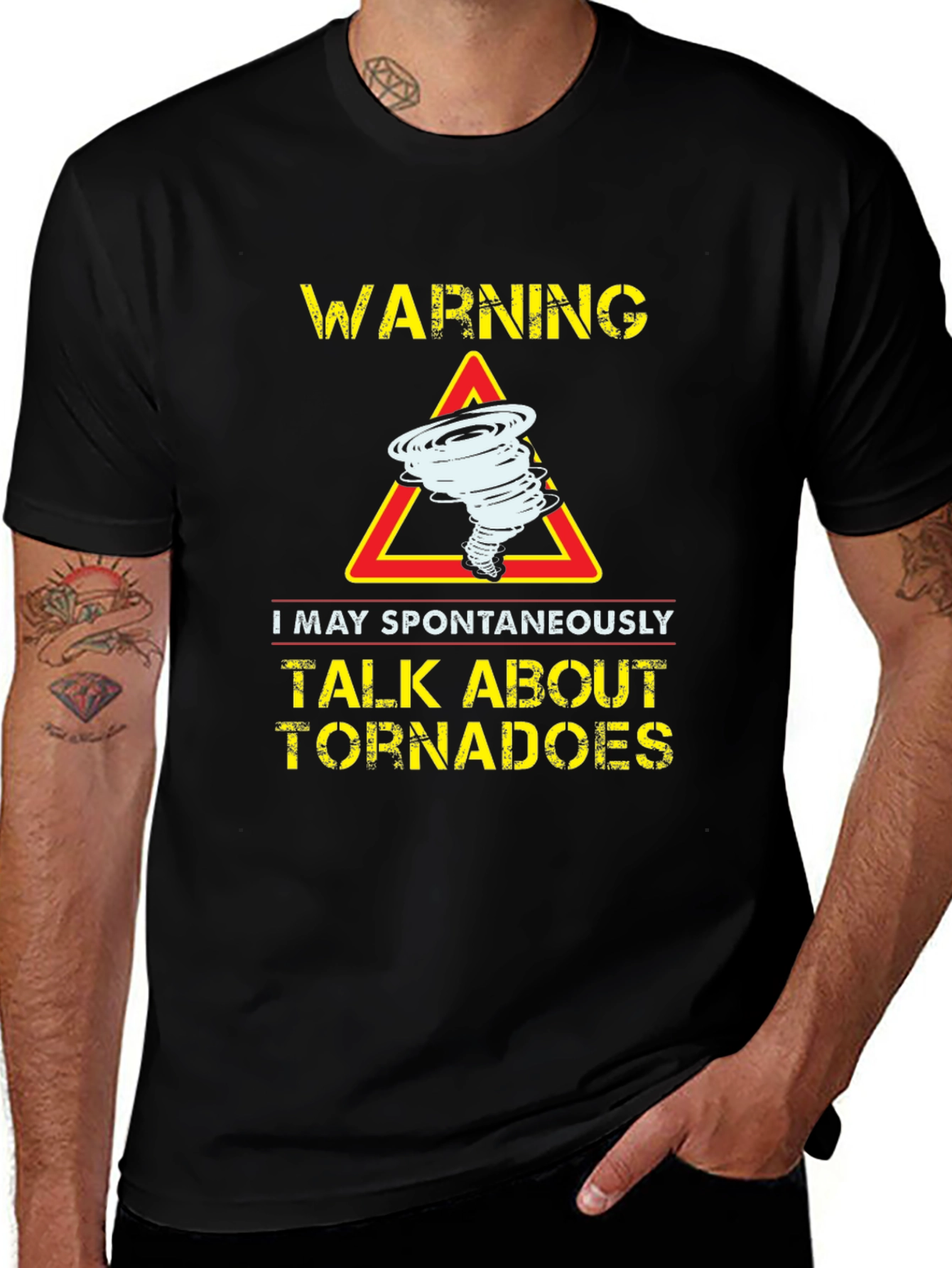 Warning Tornadoes Graphic T-Shirt