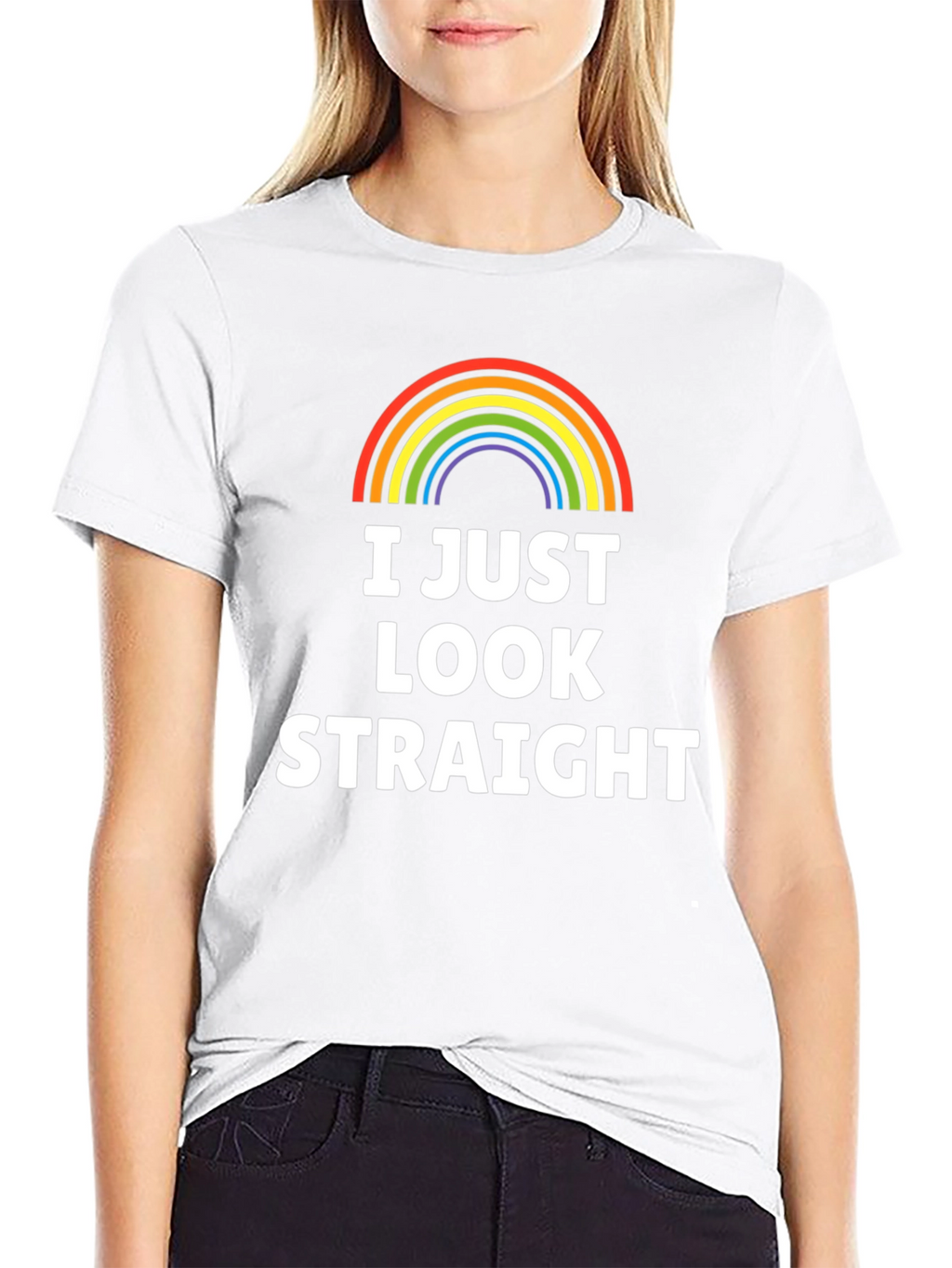 I Just Look Straight T-Shirt - Rainbow Pride LGBT