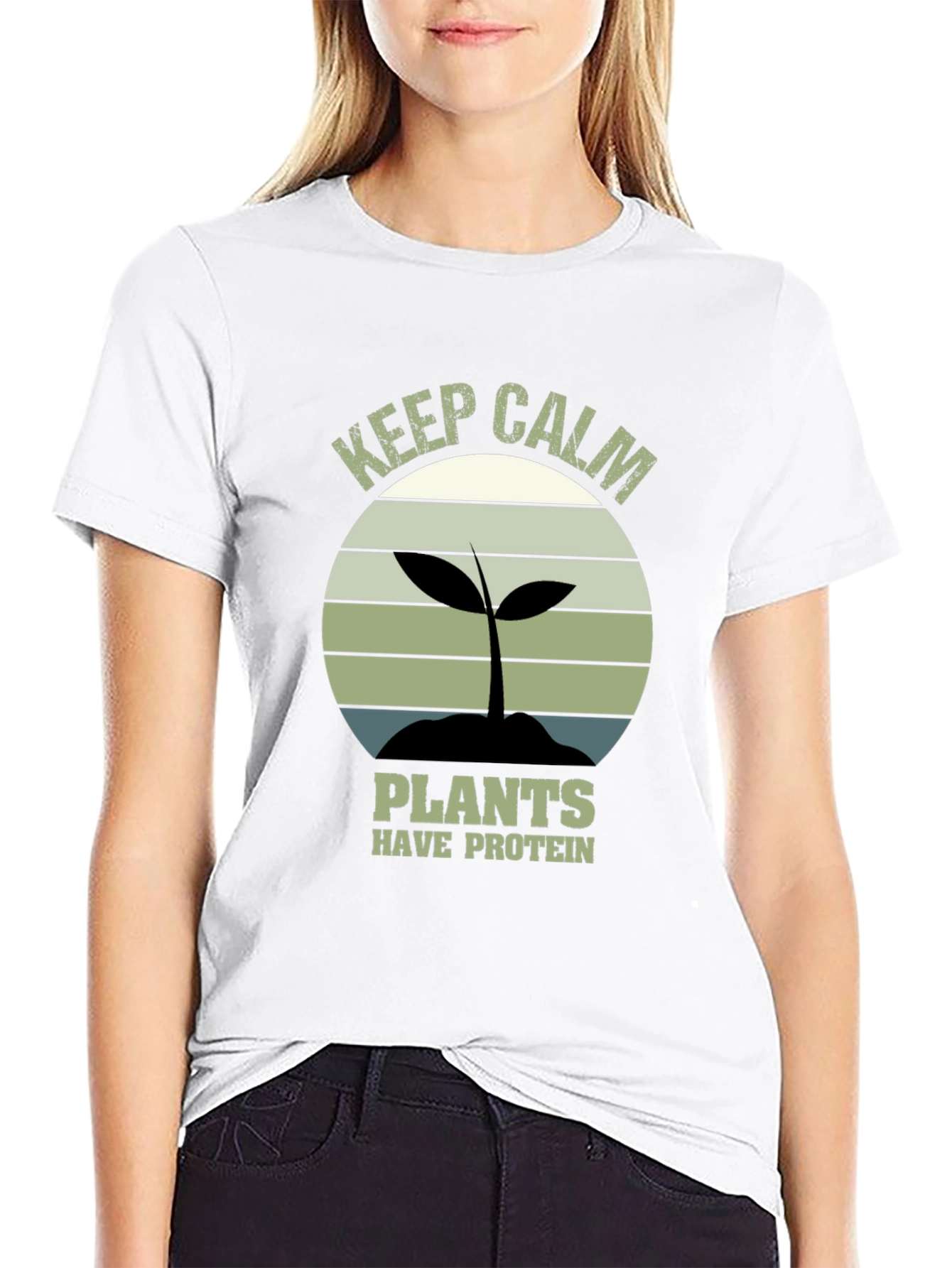 Keep Calm Plants Have Protein T-Shirt