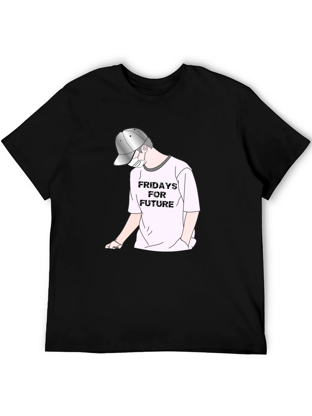 Fridays For Future Black Graphic Tee