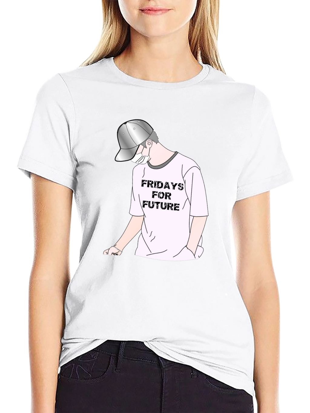 Fridays For Future Black Graphic Tee