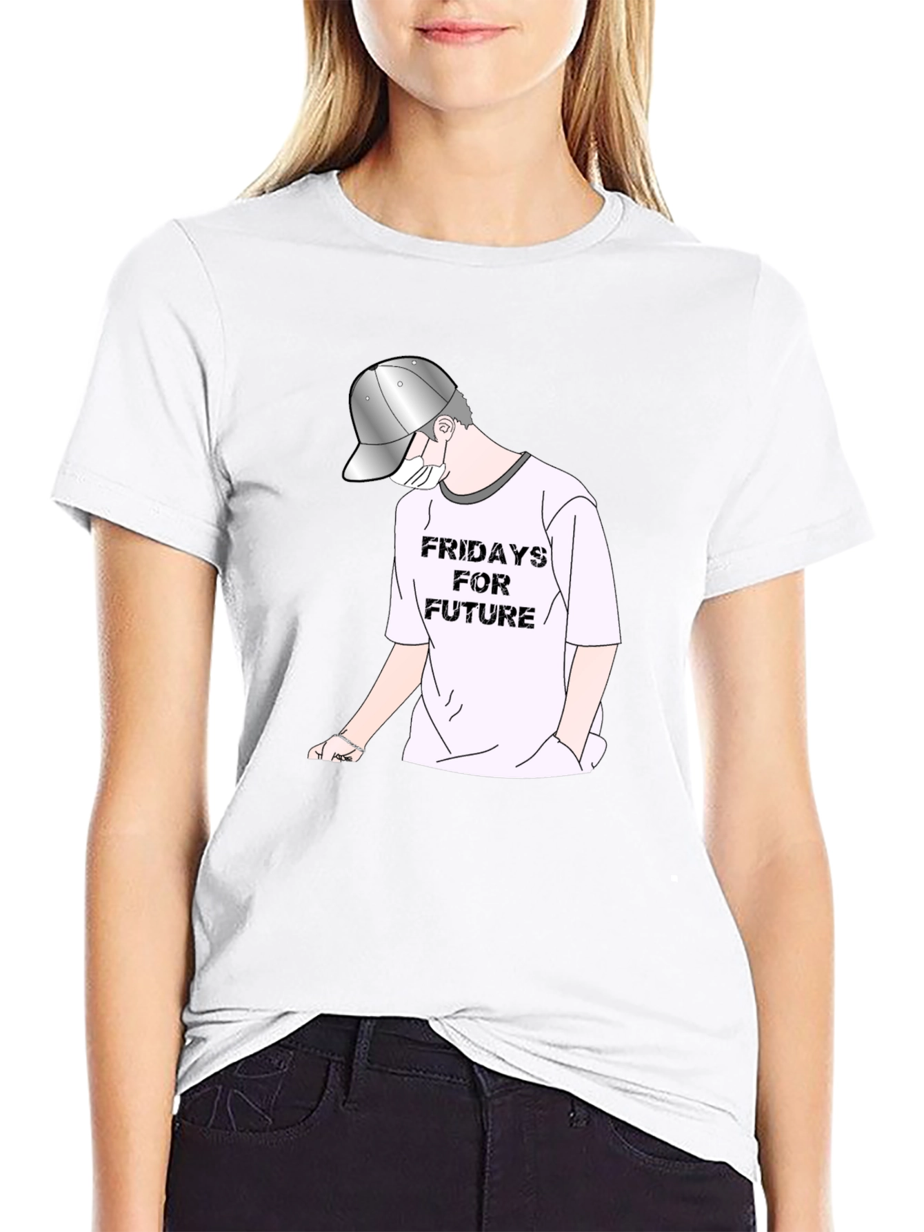 Fridays For Future Black Graphic Tee