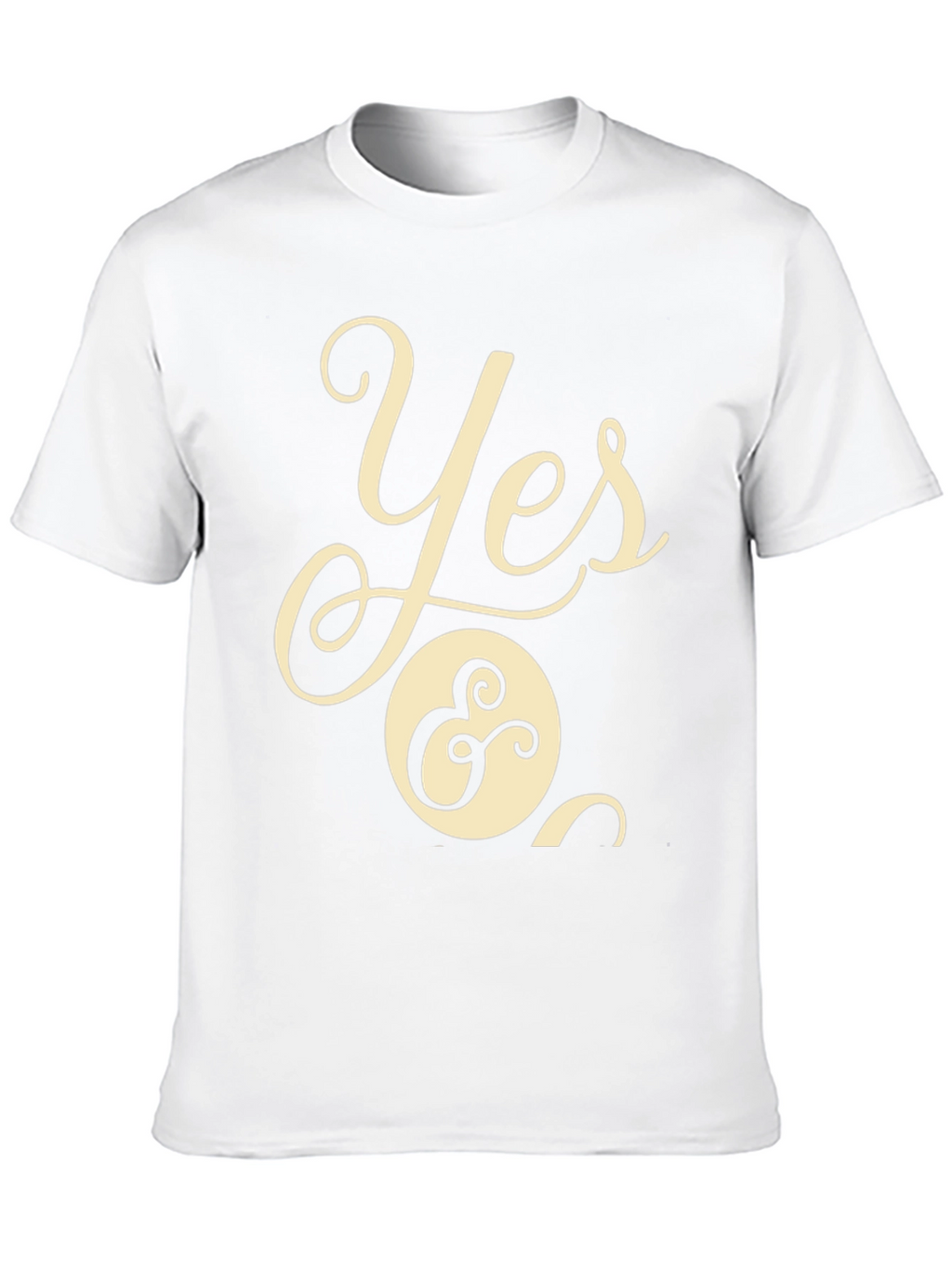 Yes & T-Shirt - Casual Black Tee