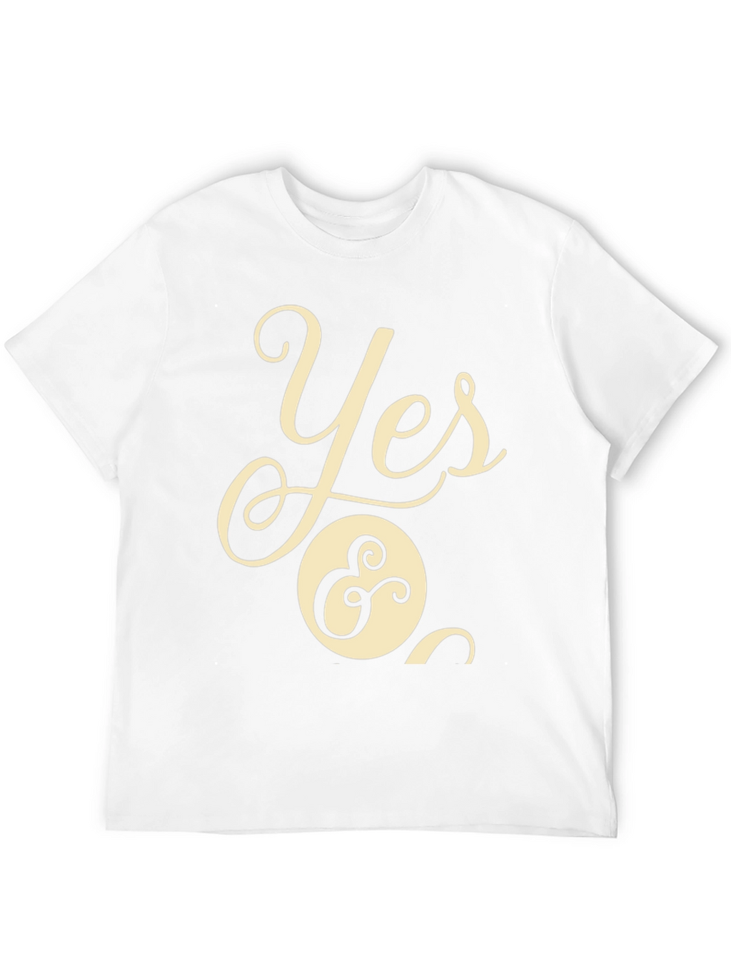 Yes & T-Shirt - Casual Black Tee
