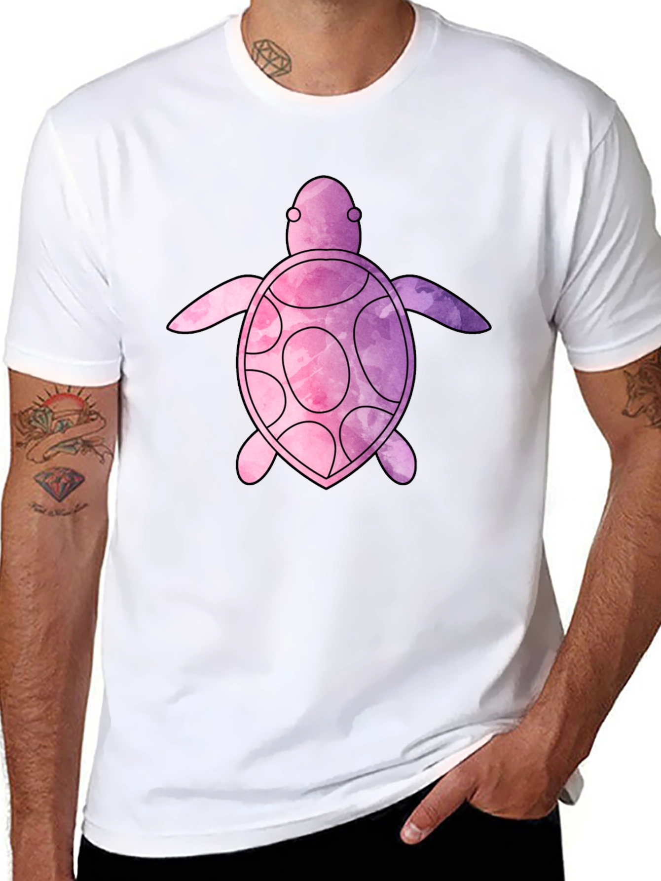 Watercolor Turtle Graphic Tee